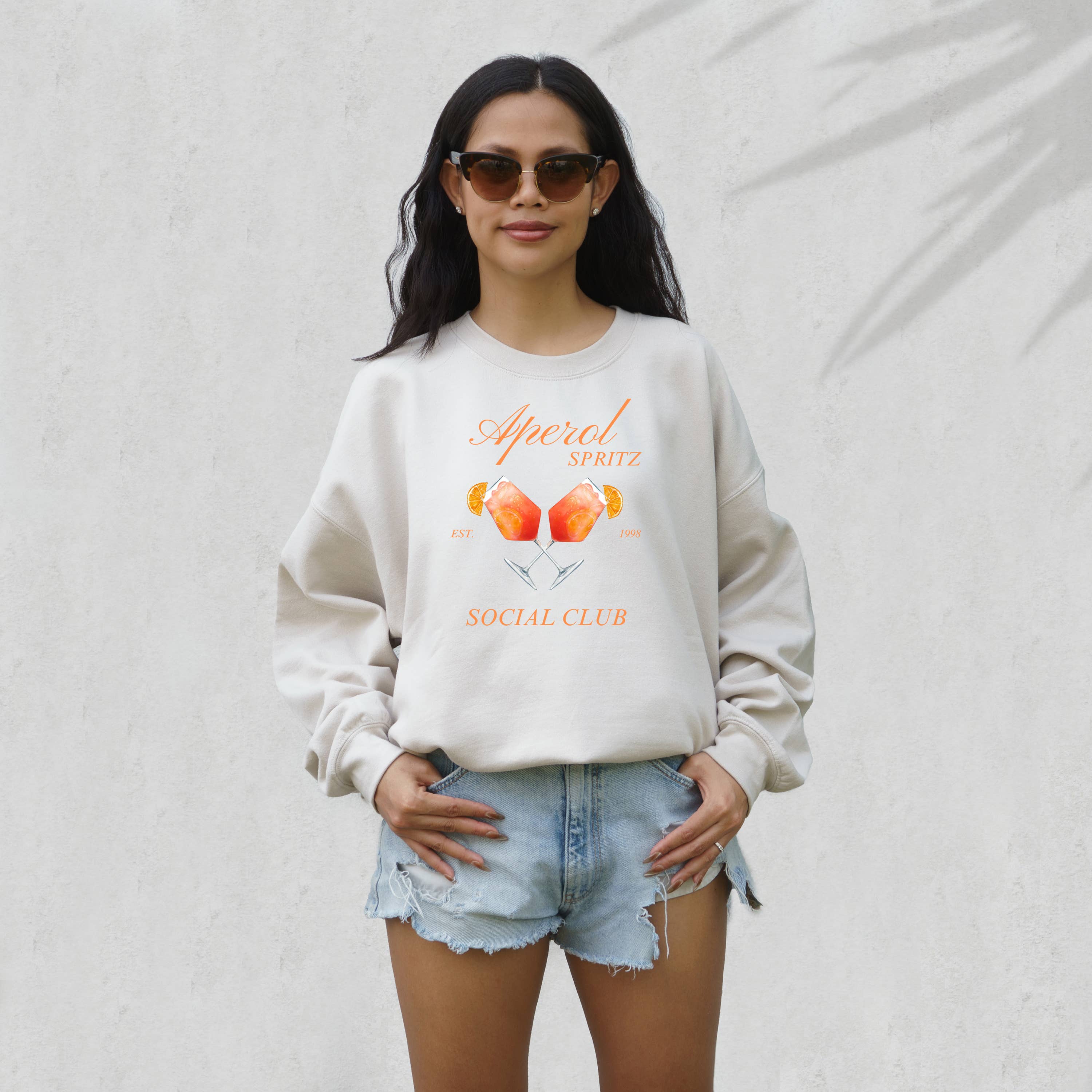 Aperol Spritz, Tini Time, Graphic Sweatshirt, Social Club T-Shirts, Hoodie | PodTeesHub.com