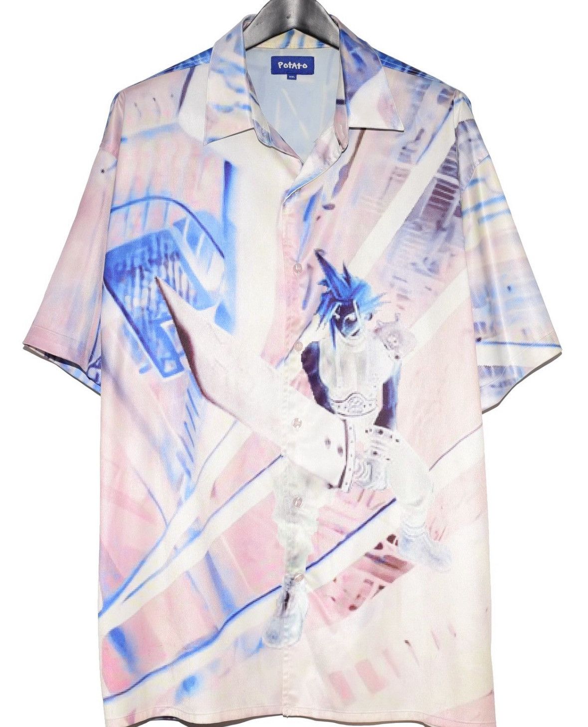 Potato Imran Potato Final Fantasy Cloud Hawaiian Shirt Hoodie, Sweatshirt | PodTeesHub.com