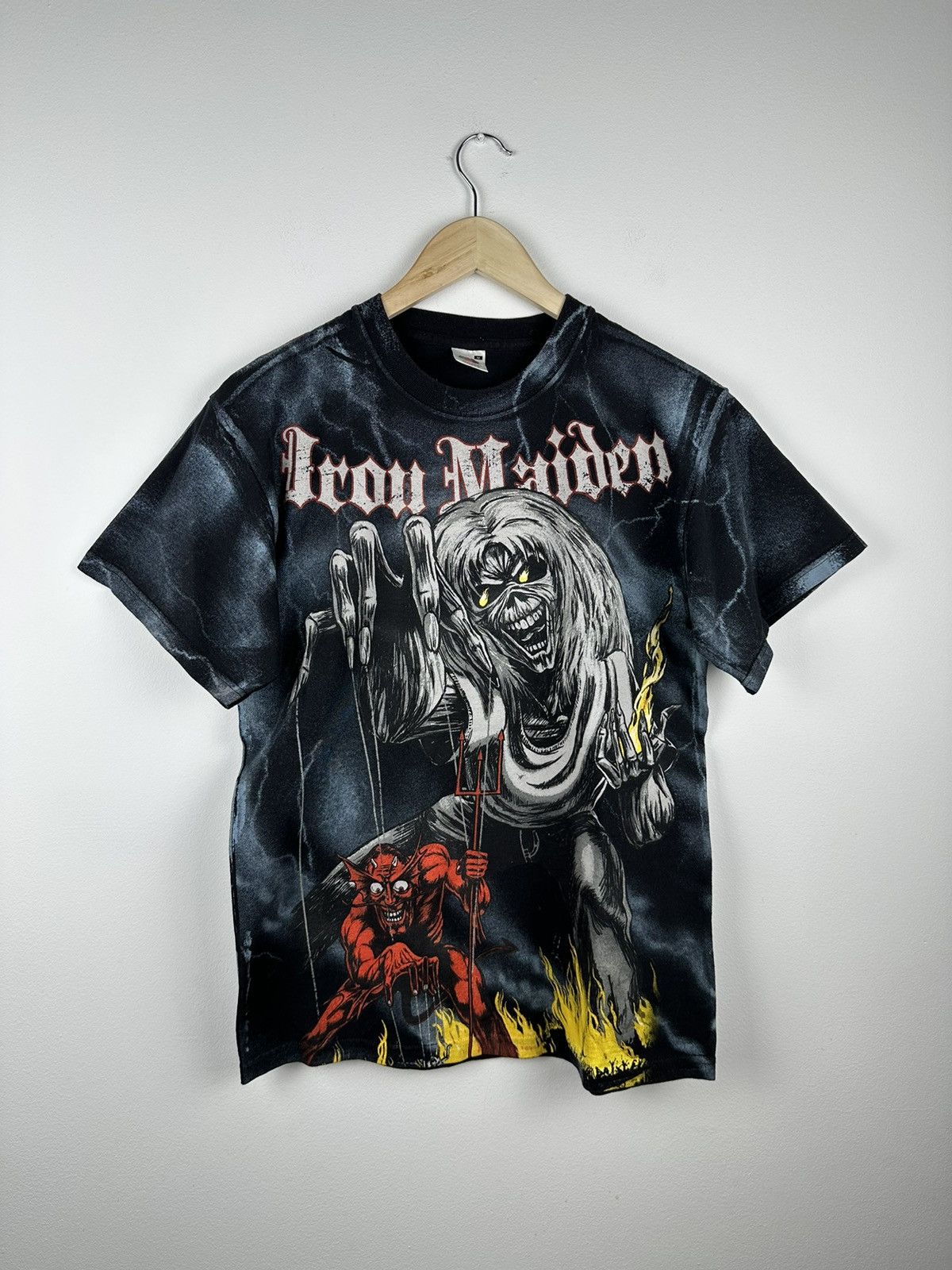 Maiden Iron Maiden Full Print Overptint T Shirt Rare Hoodie, Sweatshirt | PodTeesHub.com