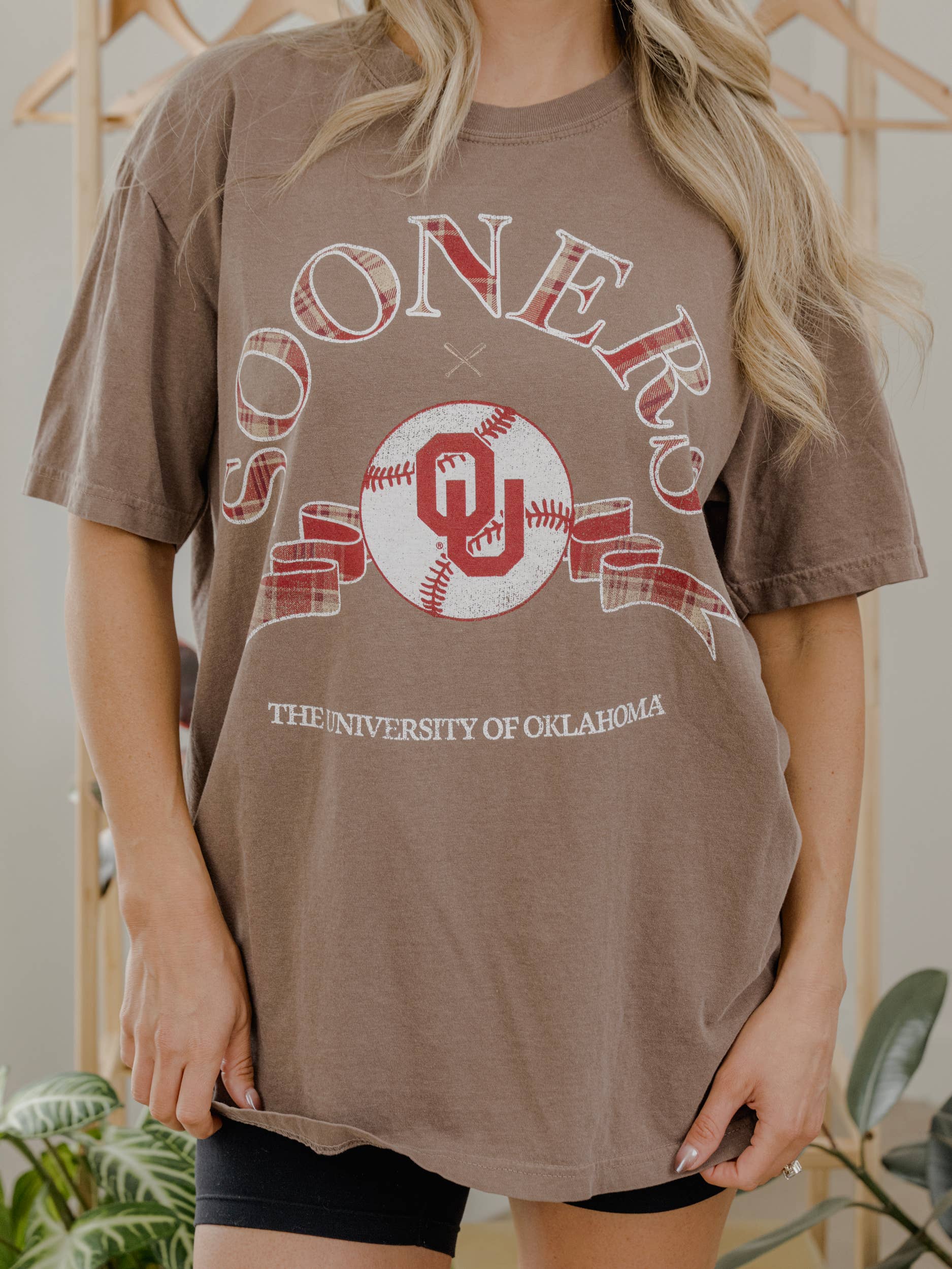 Ou Sooners Heritage Baseball Brown Comfort Colors Tee Hoodie, Sweatshirt | PodTeesHub.com