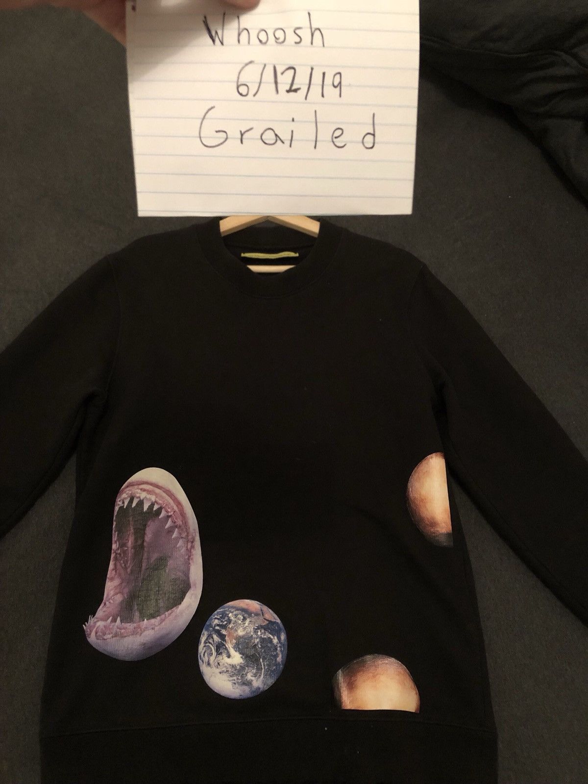 Sterling Ruby Raf X Sterling Ruby Shark Space Sweatshirt T-Shirts, Hoodie | PodTeesHub.com