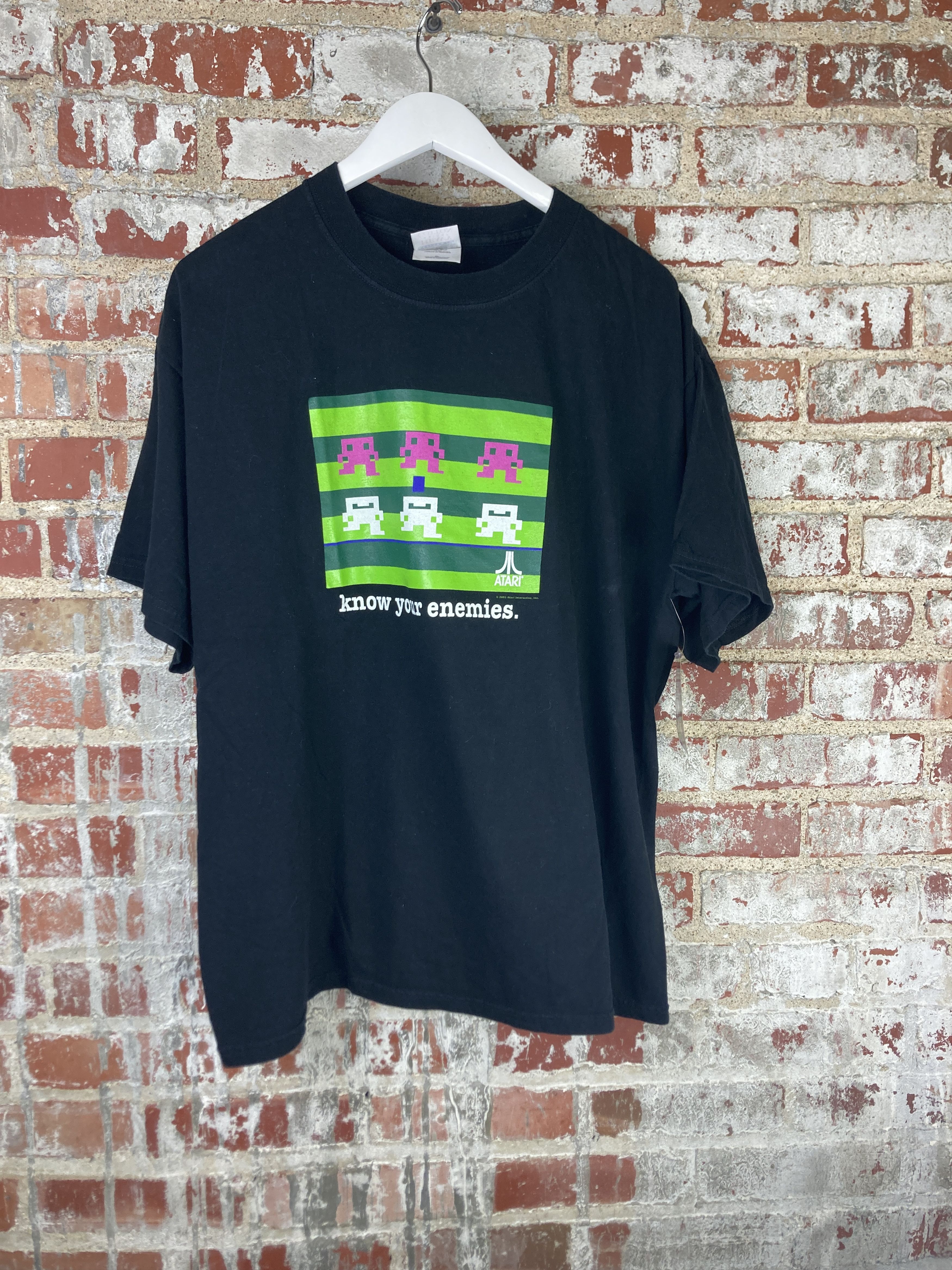 Gildan 2003 Atari Know Your Enemies Video Game Tee Xl Hoodie, Sweatshirt | PodTeesHub.com