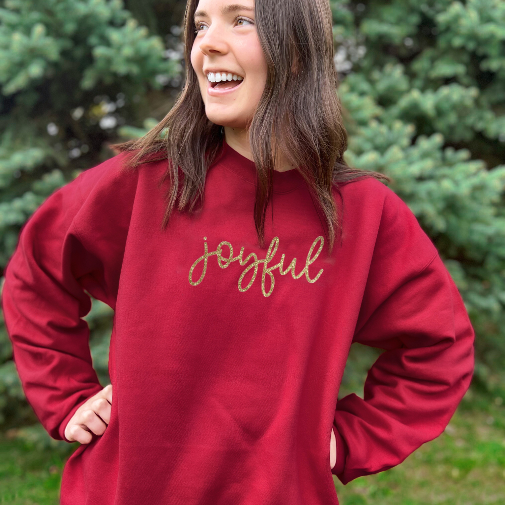 Glitter Christian Christmas Holiday Crewneck Sweatshirt T-Shirts, Hoodie | PodTeesHub.com