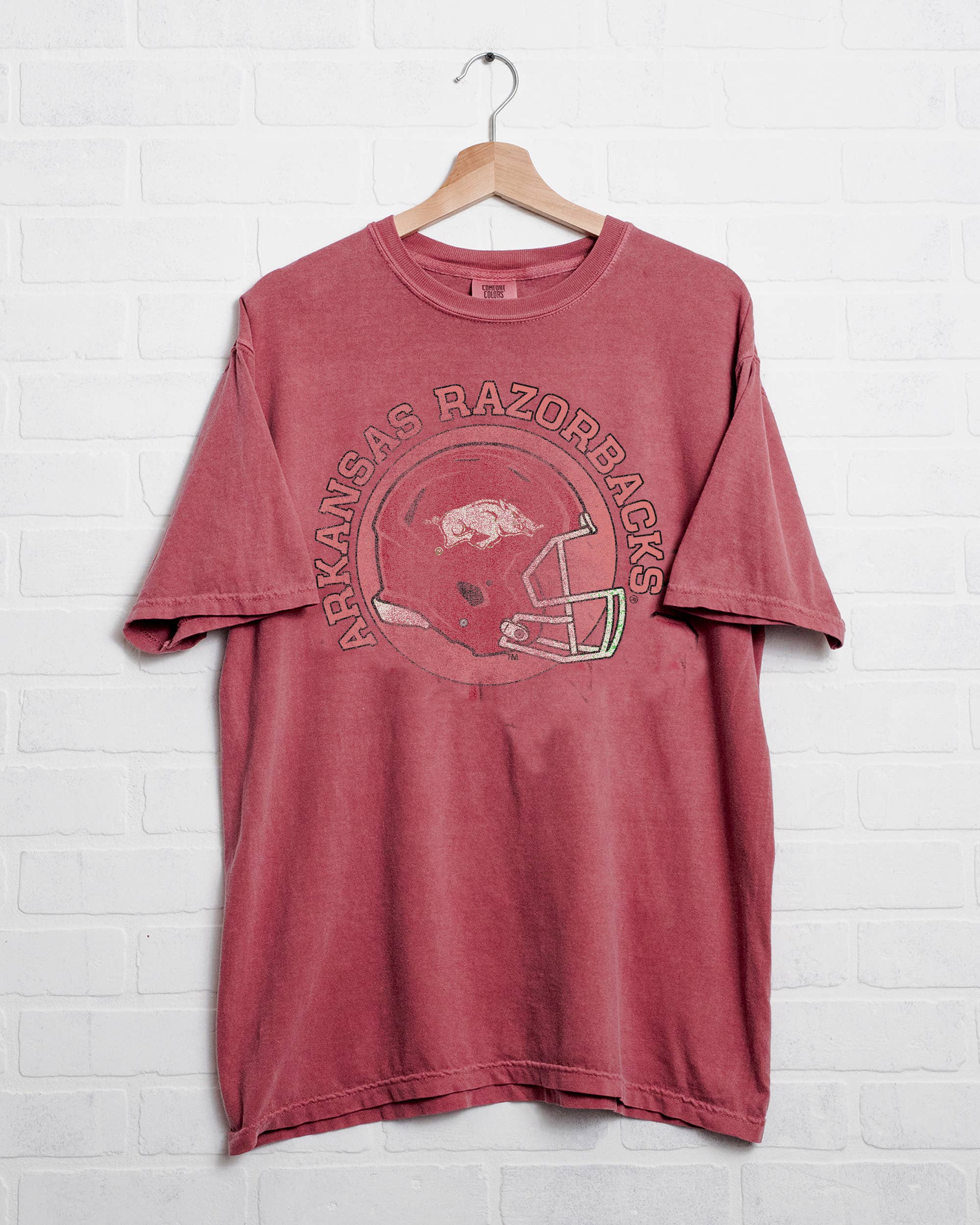 Arkansas Razorbacks Helmet Circle Cardinal Cc Tee Hoodie, Sweatshirt | PodTeesHub.com