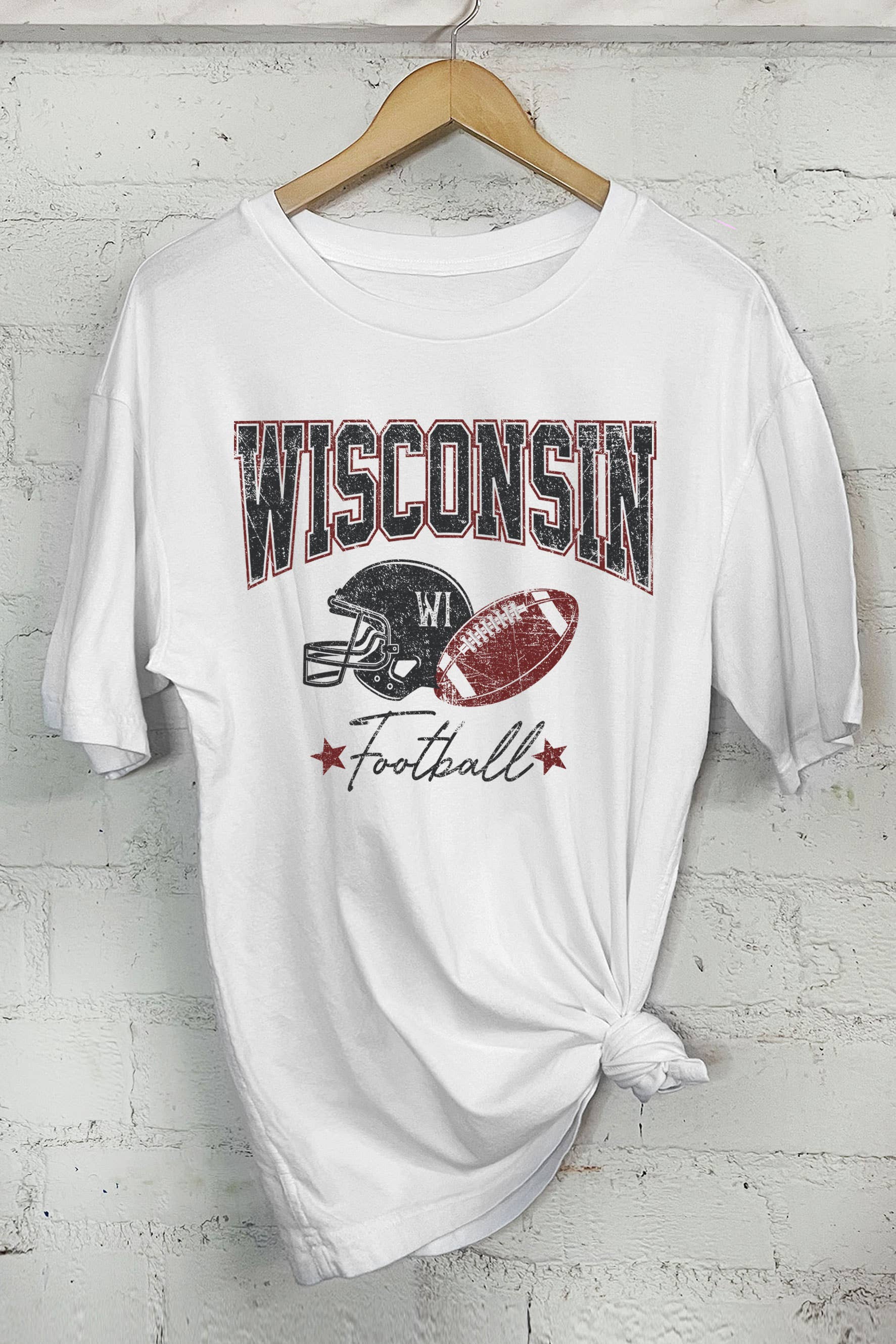 Wisconsin Football-Oversized Tee Hoodie, Sweatshirt | PodTeesHub.com