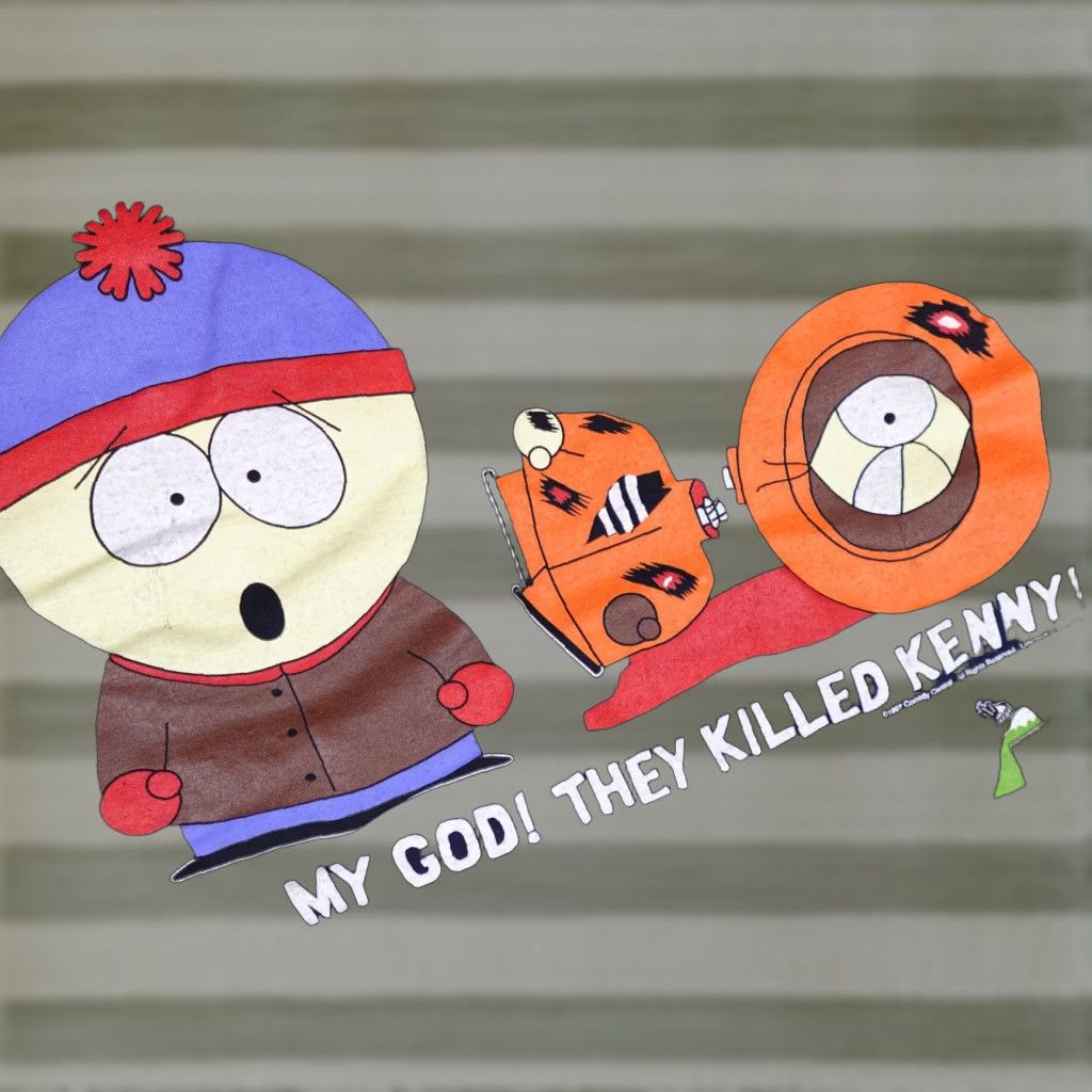 Tultex Vintage South Park Shirt Mens Xl Blue Stan They Killed Kenny Comedy Central 1997 Hoodie, Sweatshirt | PodTeesHub.com