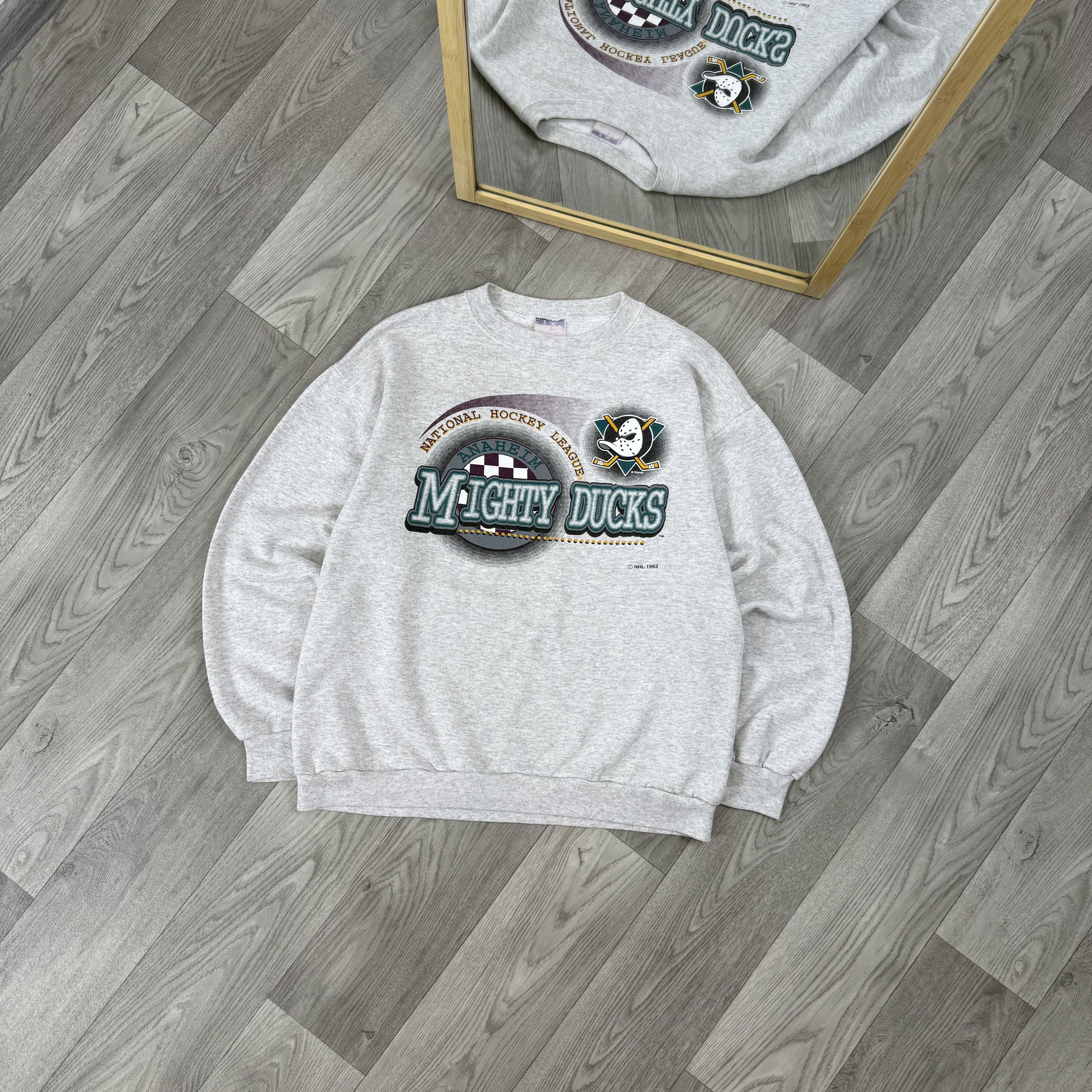 Vintage Mighty Ducks 1993 Nhl Crewneck Graphic Sweatshirt T-Shirts, Hoodie | PodTeesHub.com