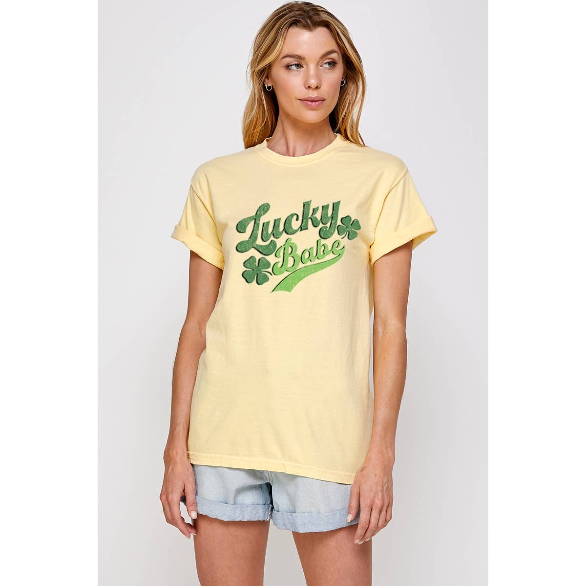 Lucky Babe Graphic Tee  Plus Hoodie, Sweatshirt | PodTeesHub.com