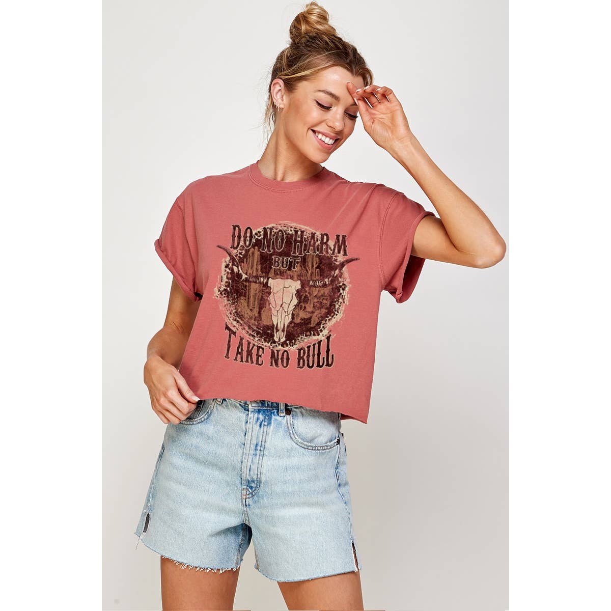 Western Graphic Tee Do No Harm But Take No Bull Hoodie, Sweatshirt | PodTeesHub.com