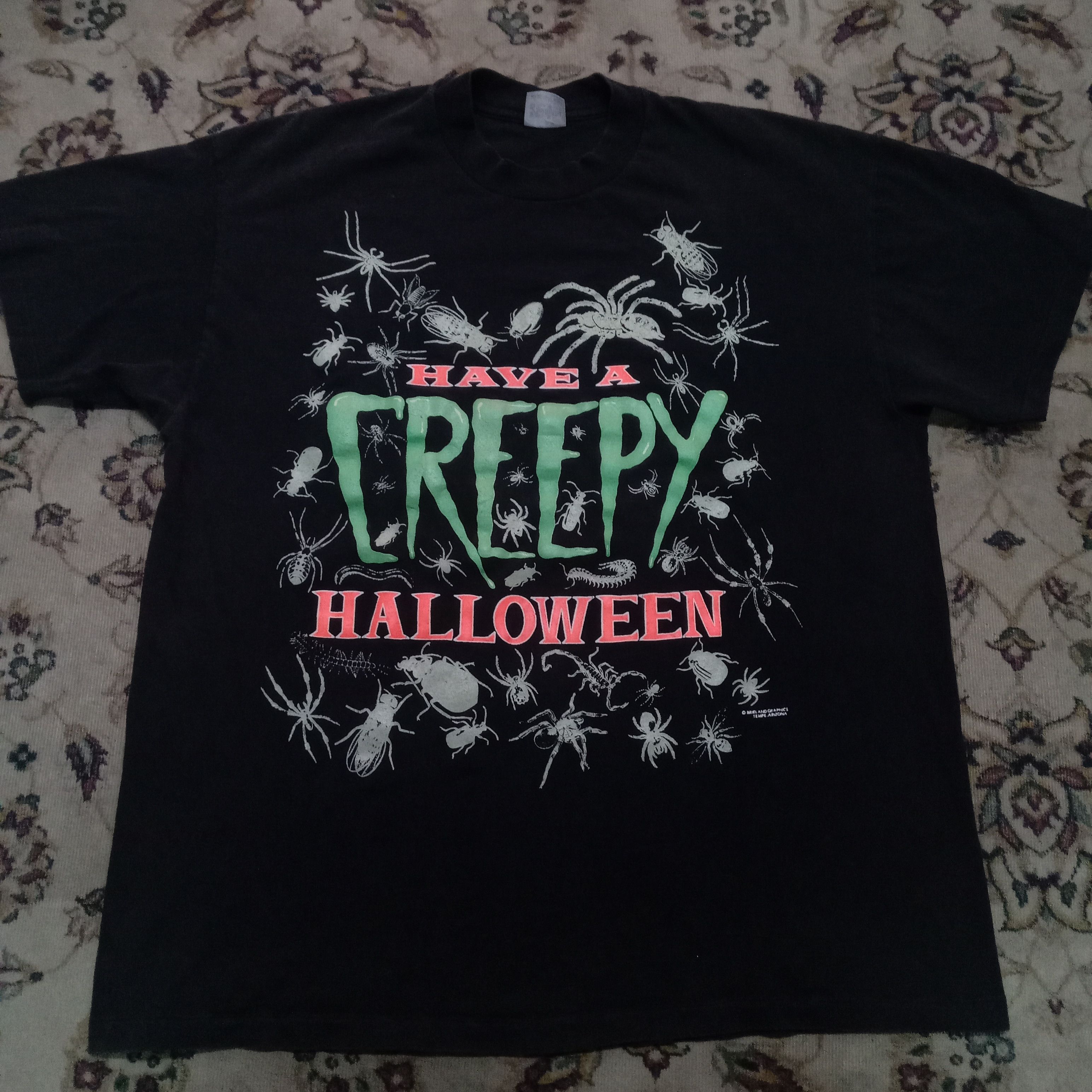 Vintage Rare Creepy Halloween Horror Tee Stedman Hoodie, Sweatshirt | PodTeesHub.com