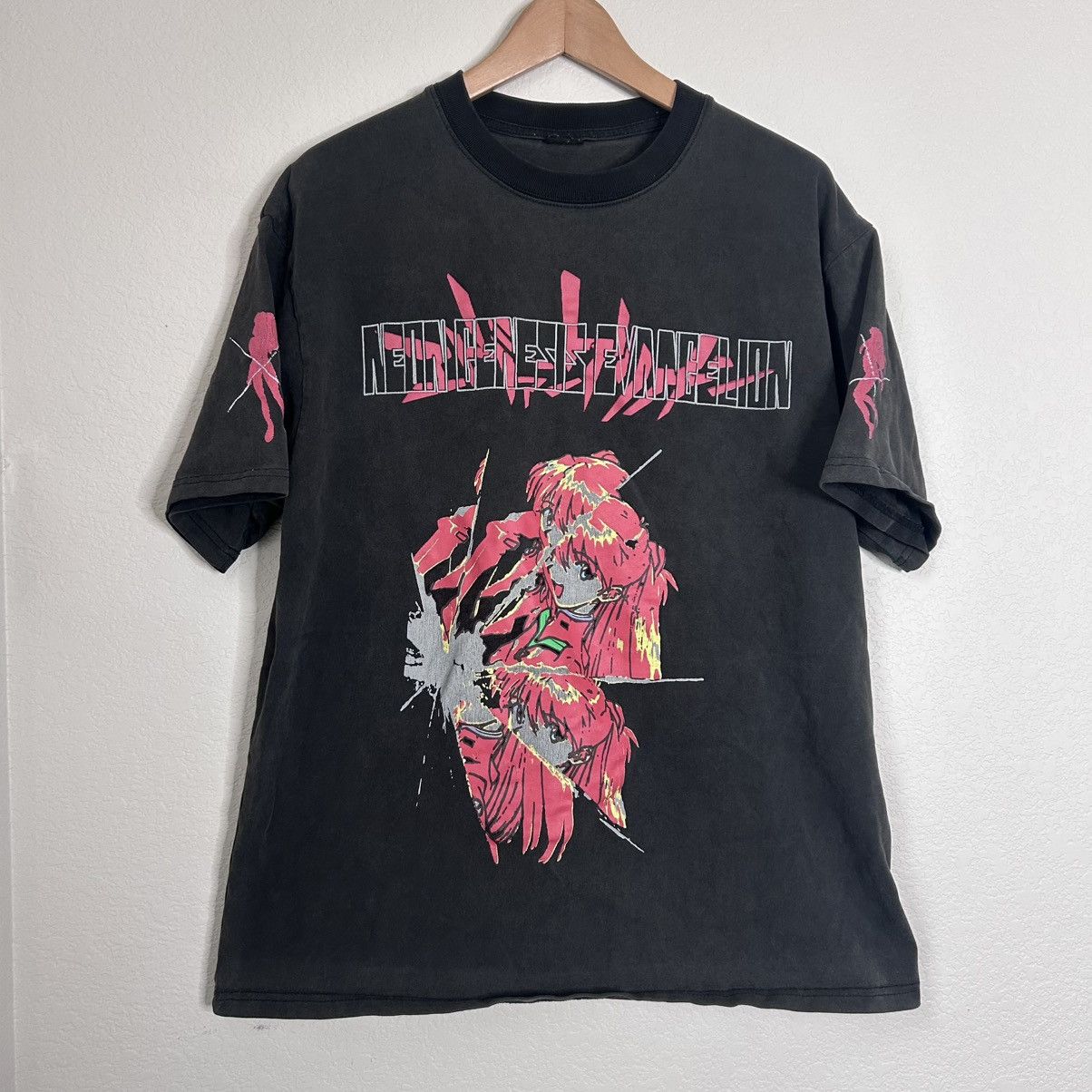 Vintage Neon Genesis Evangelion Anime Limited Tee Tshirt Hoodie, Sweatshirt | PodTeesHub.com