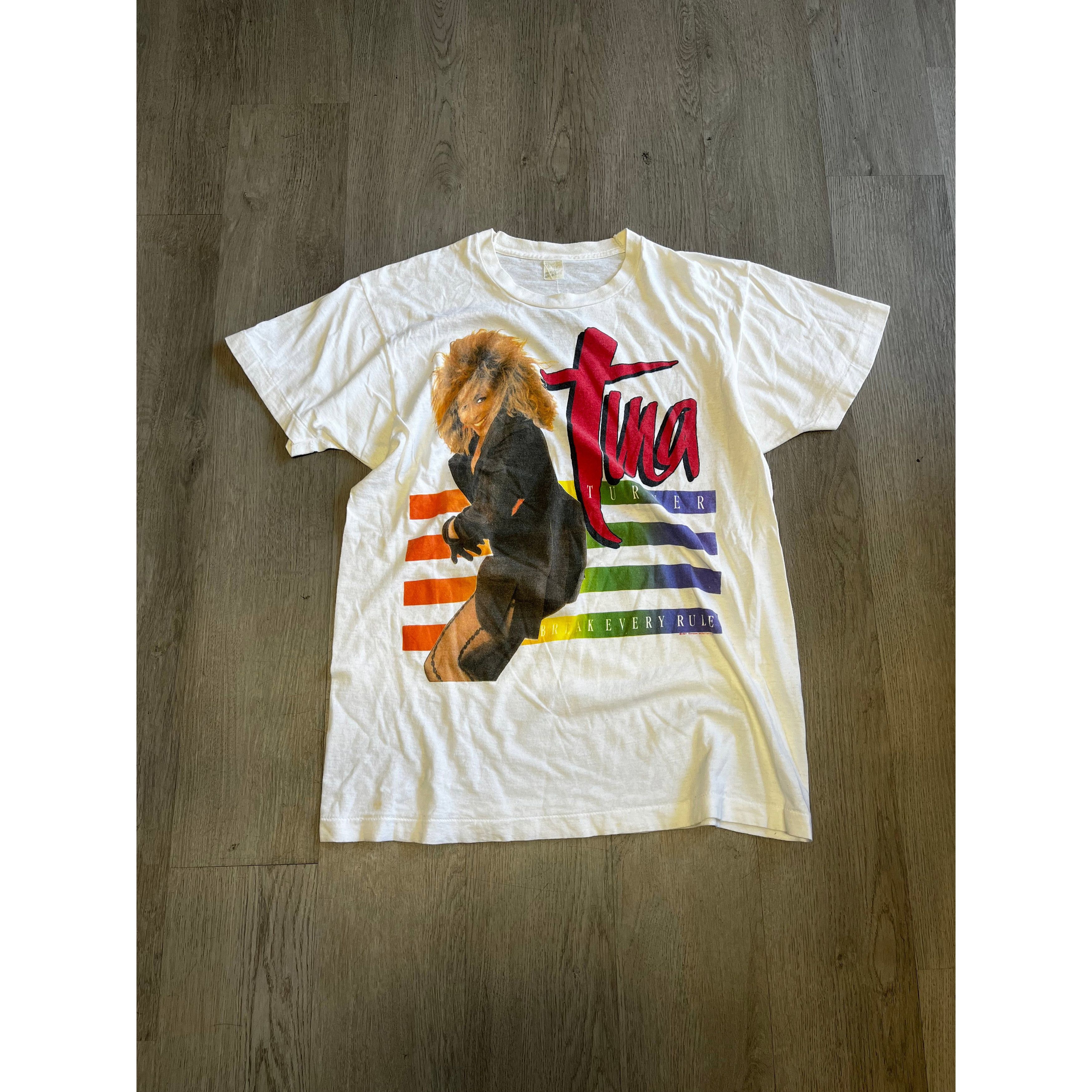 Vintage 1987 Tina Turner Break Every Rule World Tour Rap Tee Hoodie, Sweatshirt | PodTeesHub.com