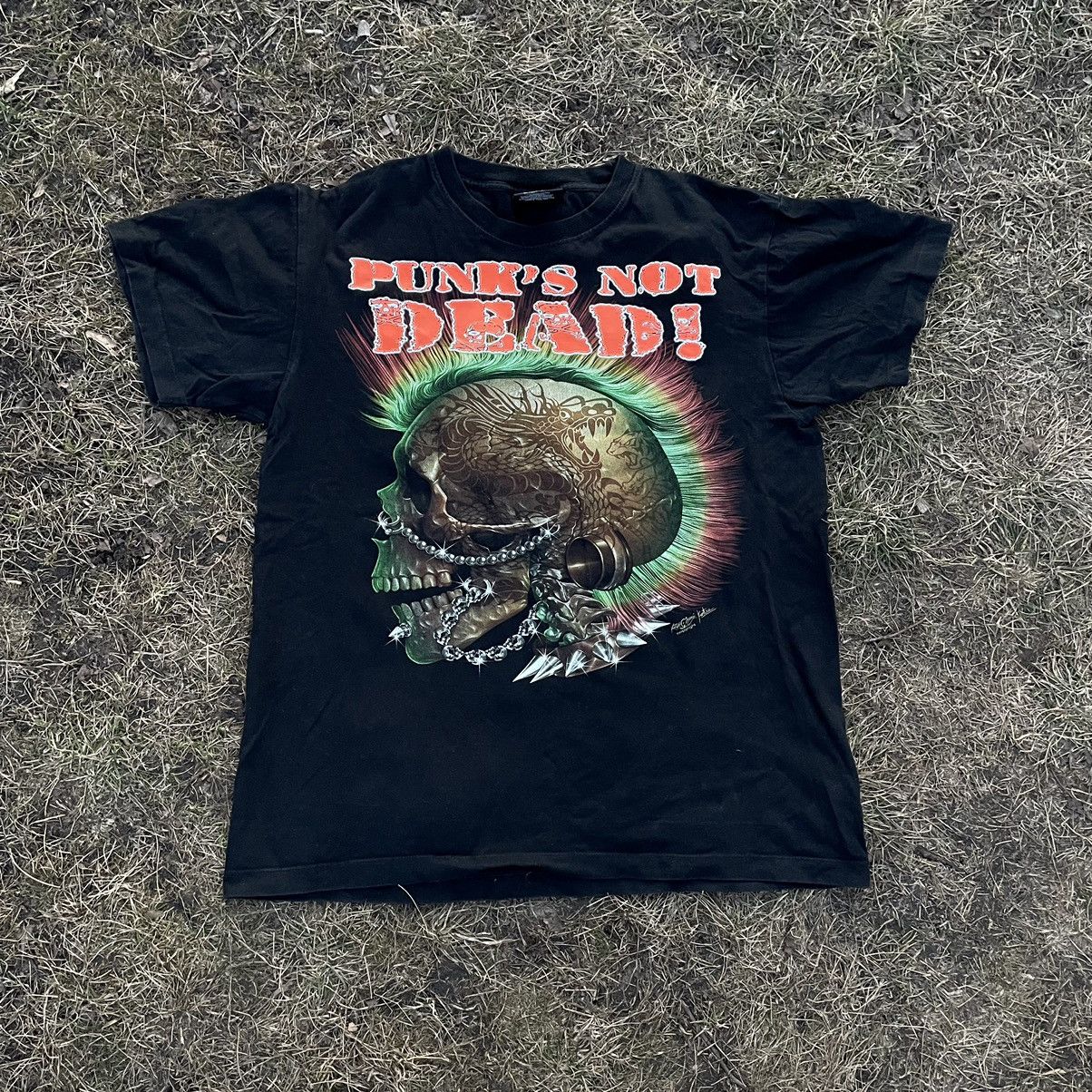 Band Tees Vintage 90s 666 Punk Skulls Vamp Dead Face Horror Tee 90s Hoodie, Sweatshirt | PodTeesHub.com
