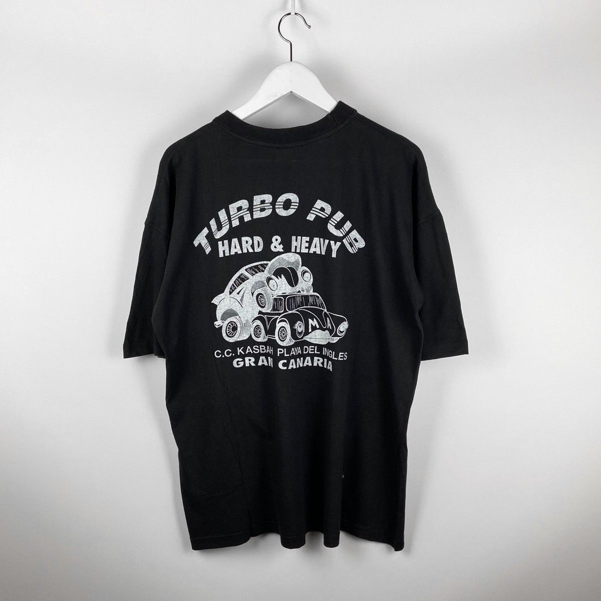 Band Tees Vintage 90 S Rare Turbo Pub Hard Heavy Grand Canaria Tee Hoodie, Sweatshirt | PodTeesHub.com