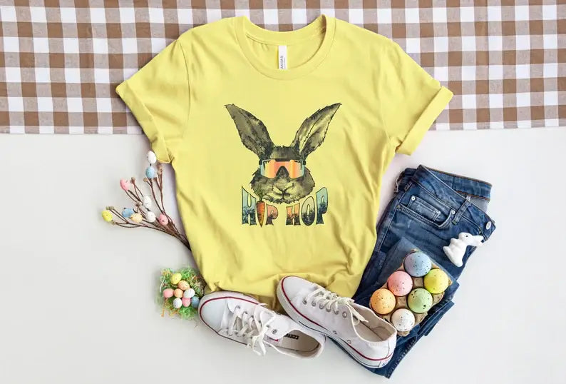 Hip Hop Bunny T-Shirt Hoodie, Sweatshirt | PodTeesHub.com