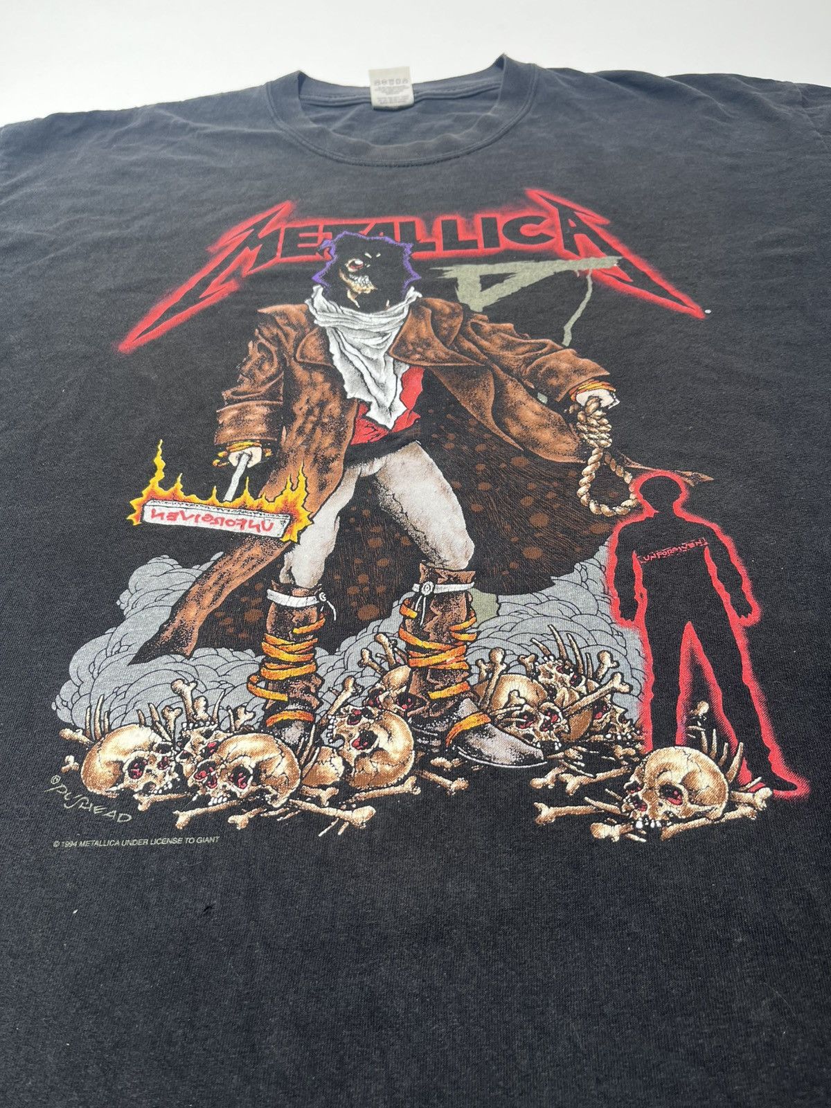 Vintage 1994 Metallica Unforgiven Push Head Tee Hoodie, Sweatshirt | PodTeesHub.com