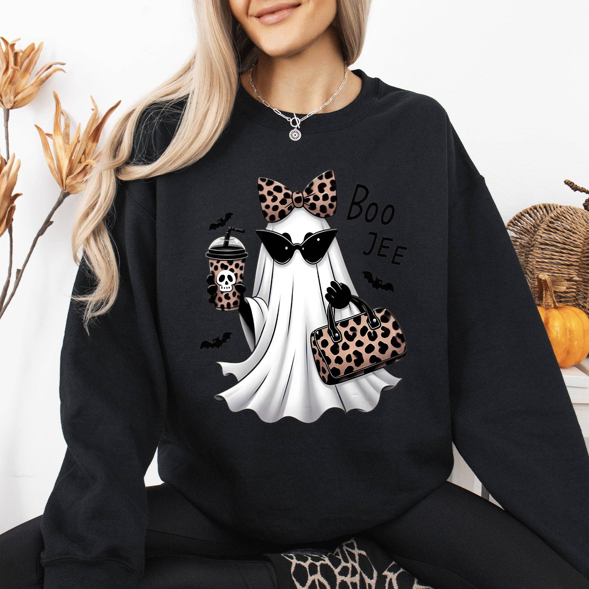 Fancy Boujee Ghost, Halloween, Spooky, Fall, Sweatshirt T-Shirts, Hoodie | PodTeesHub.com