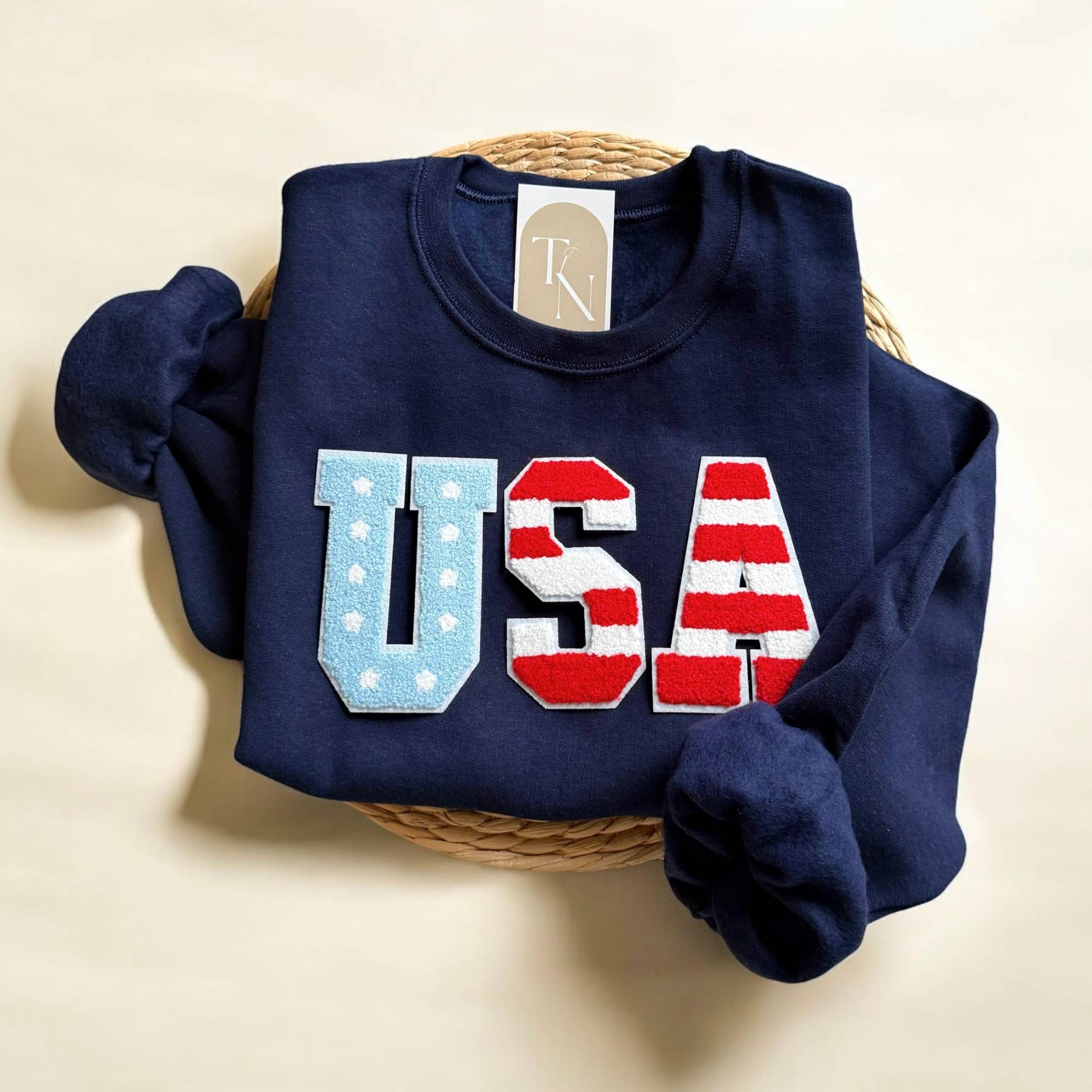 4th of July USA Crewneck Sweatshirt, 4th of July Clothes T-Shirts, Hoodie | PodTeesHub.com