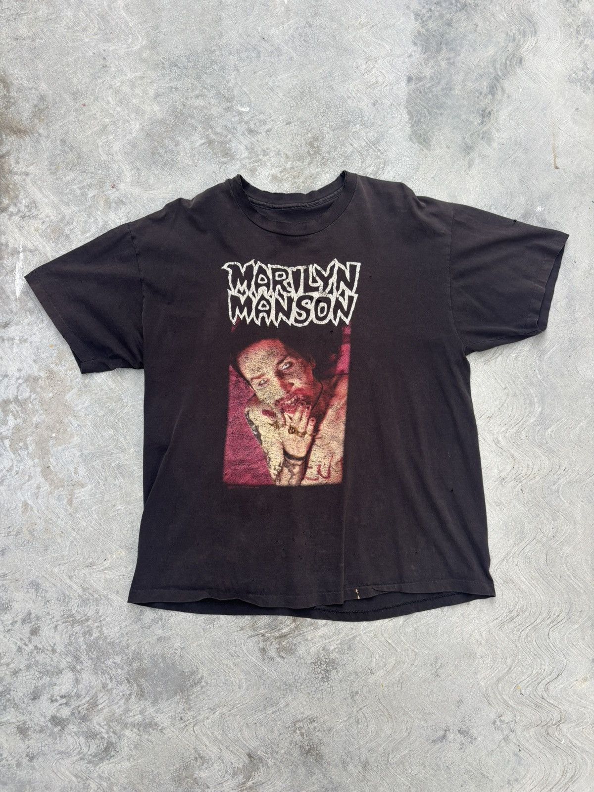 Marilyn Manson Vintage 90s Marilyn Manson T Shirt Hoodie, Sweatshirt | PodTeesHub.com