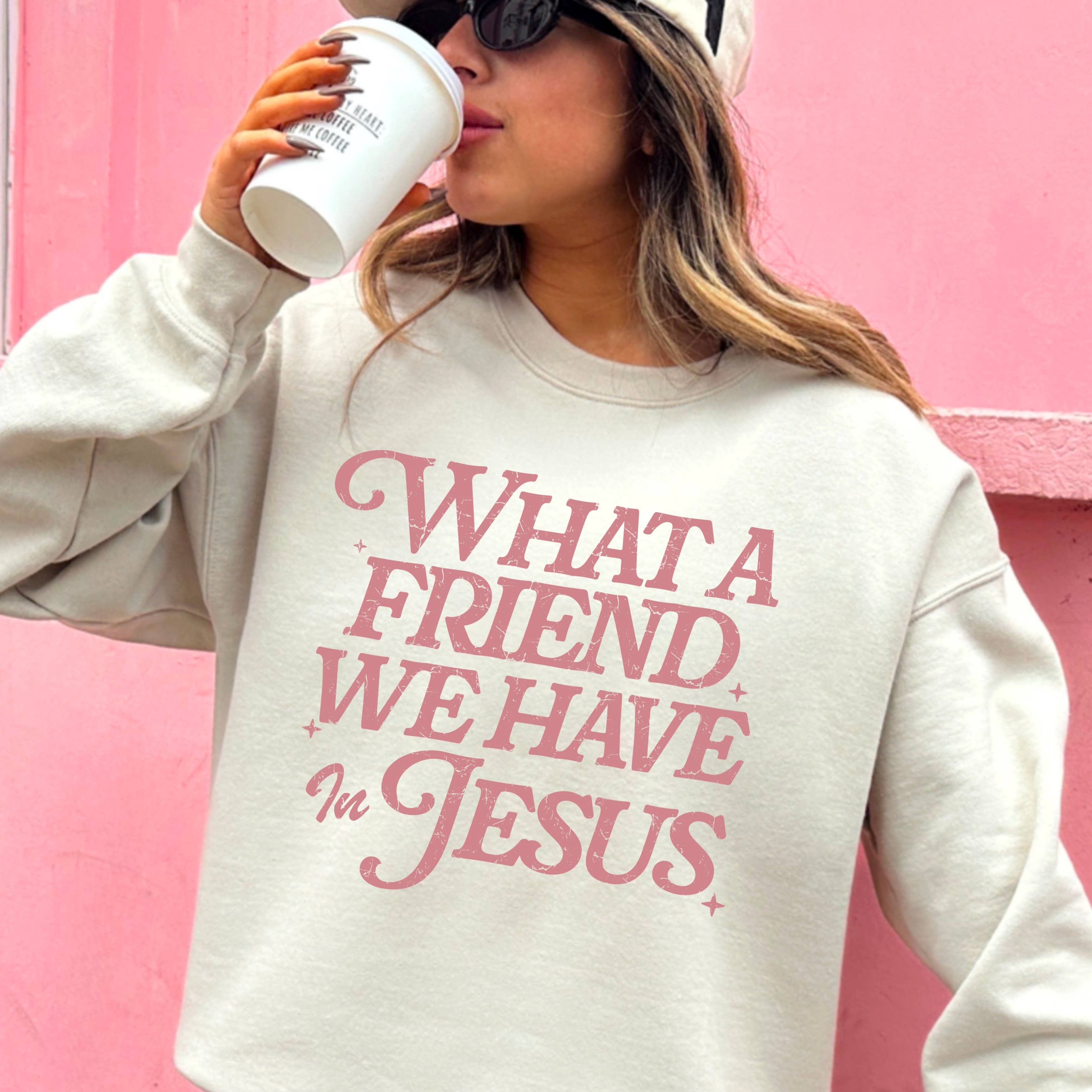What A Friend We Have in Jesus Christian Sweatshirt | Gildan T-Shirts, Hoodie | PodTeesHub.com