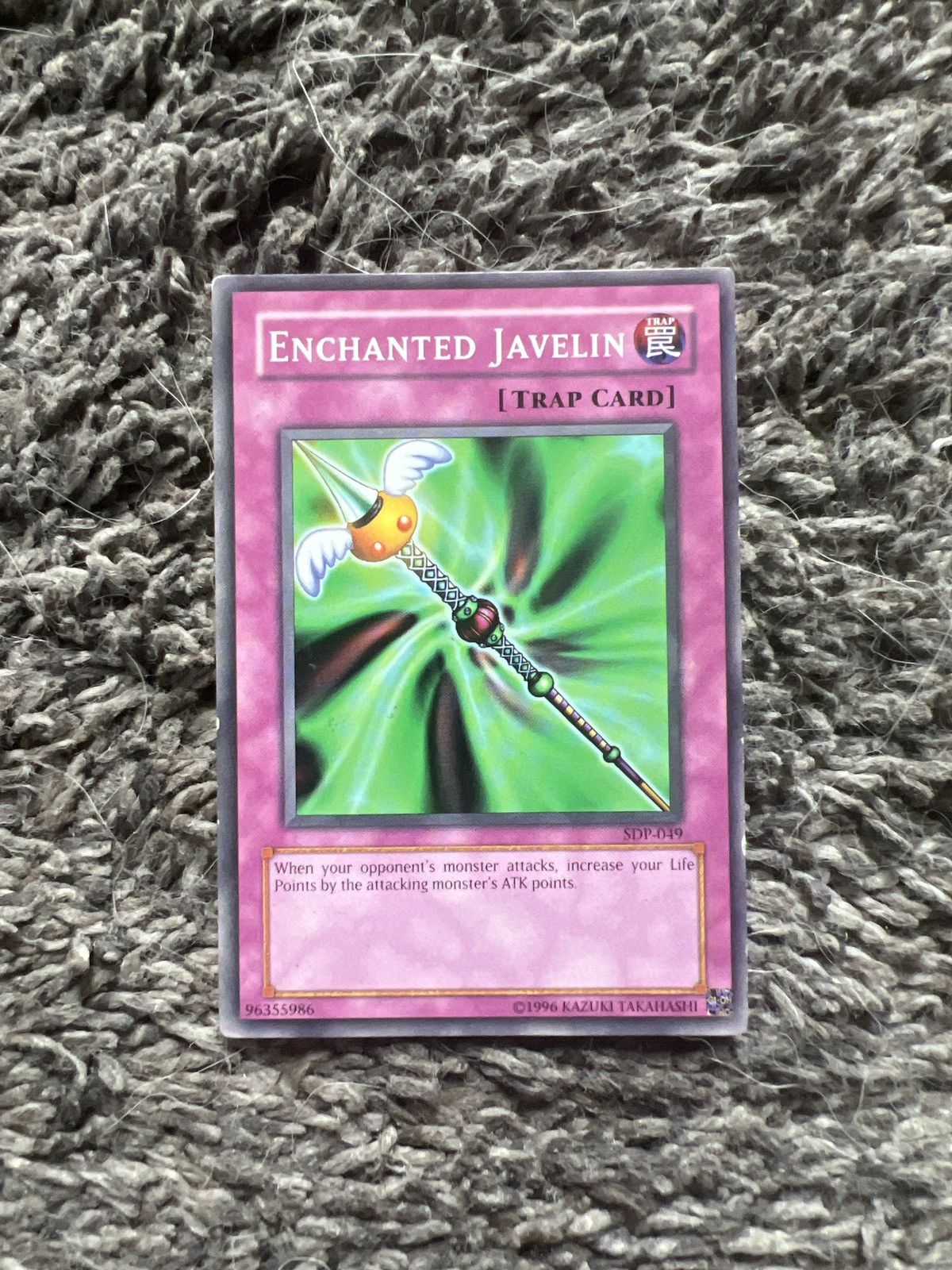 Vintage 1996 Konami Yu Gi Oh Enchanted Javelin Card T-Shirts, Hoodie, Sweatshirt