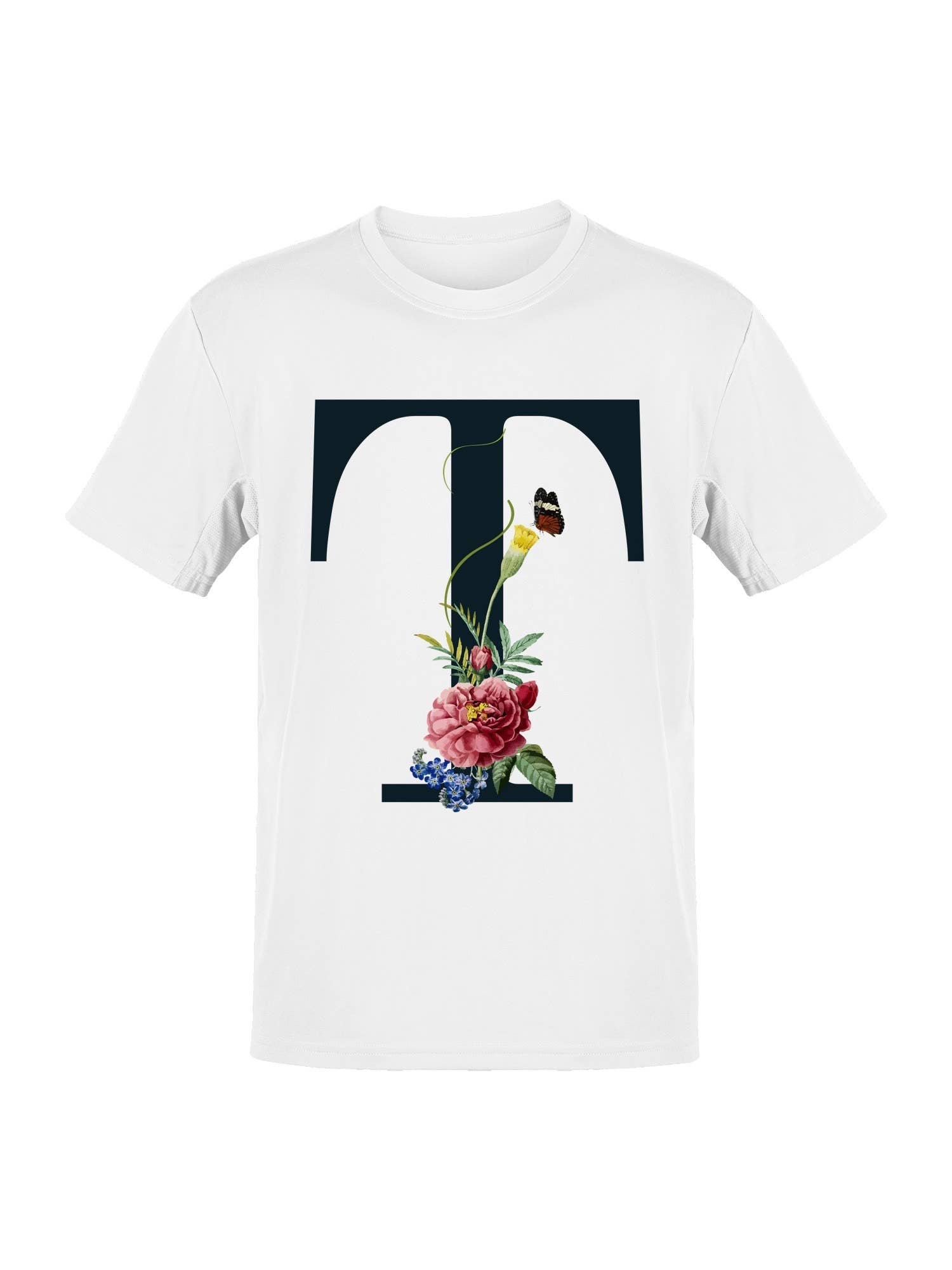 Floral Monogram T Women's T-Shirt Hoodie, Sweatshirt | PodTeesHub.com