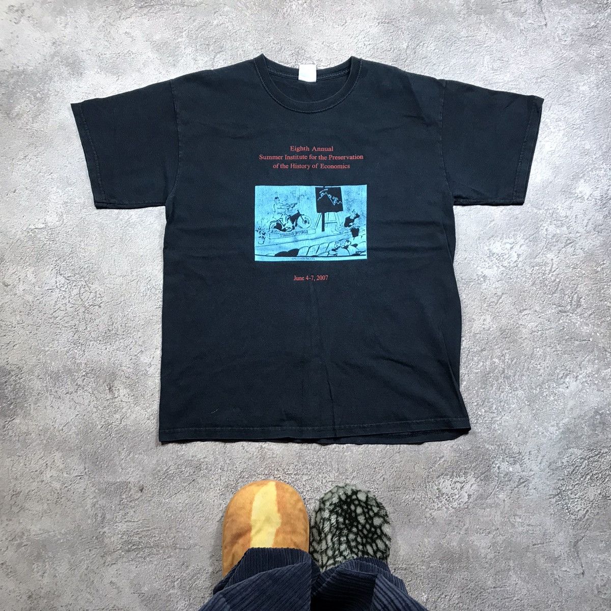 Vintage Adult History Of Economics Funny Tee Y2k 90s Hoodie, Sweatshirt | PodTeesHub.com