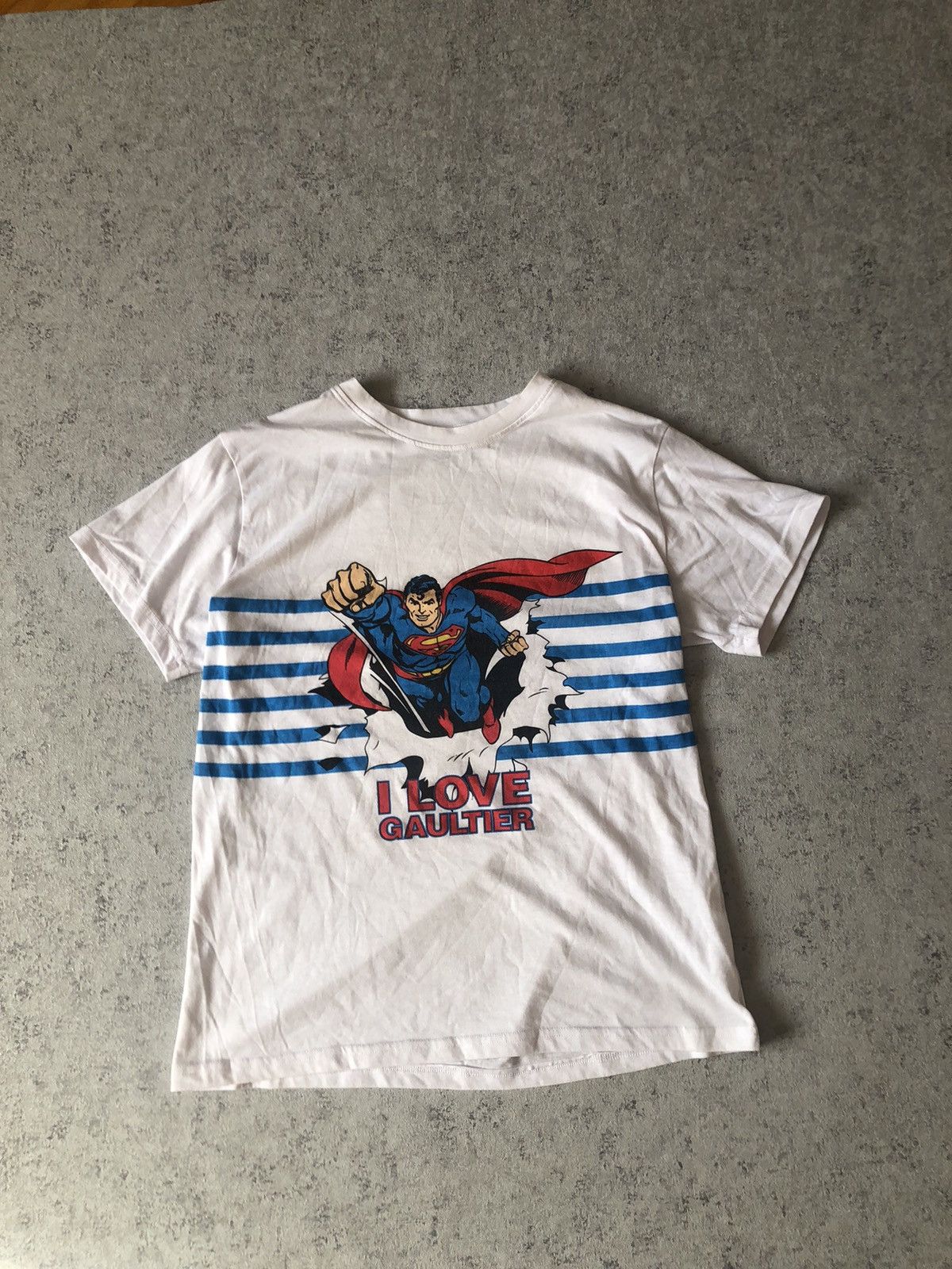 Designer X Jean Paul Gaultier Jean Paul Gaultier Superman Tee Hoodie, Sweatshirt | PodTeesHub.com