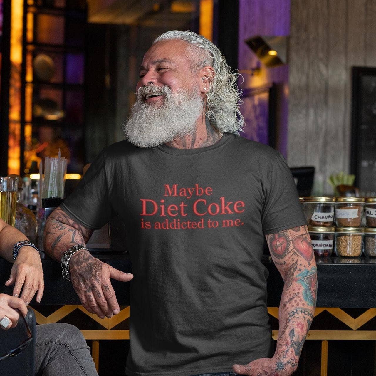Addicted To Diet Coke Funny Quote Unisex Tee Hoodie, Sweatshirt | PodTeesHub.com