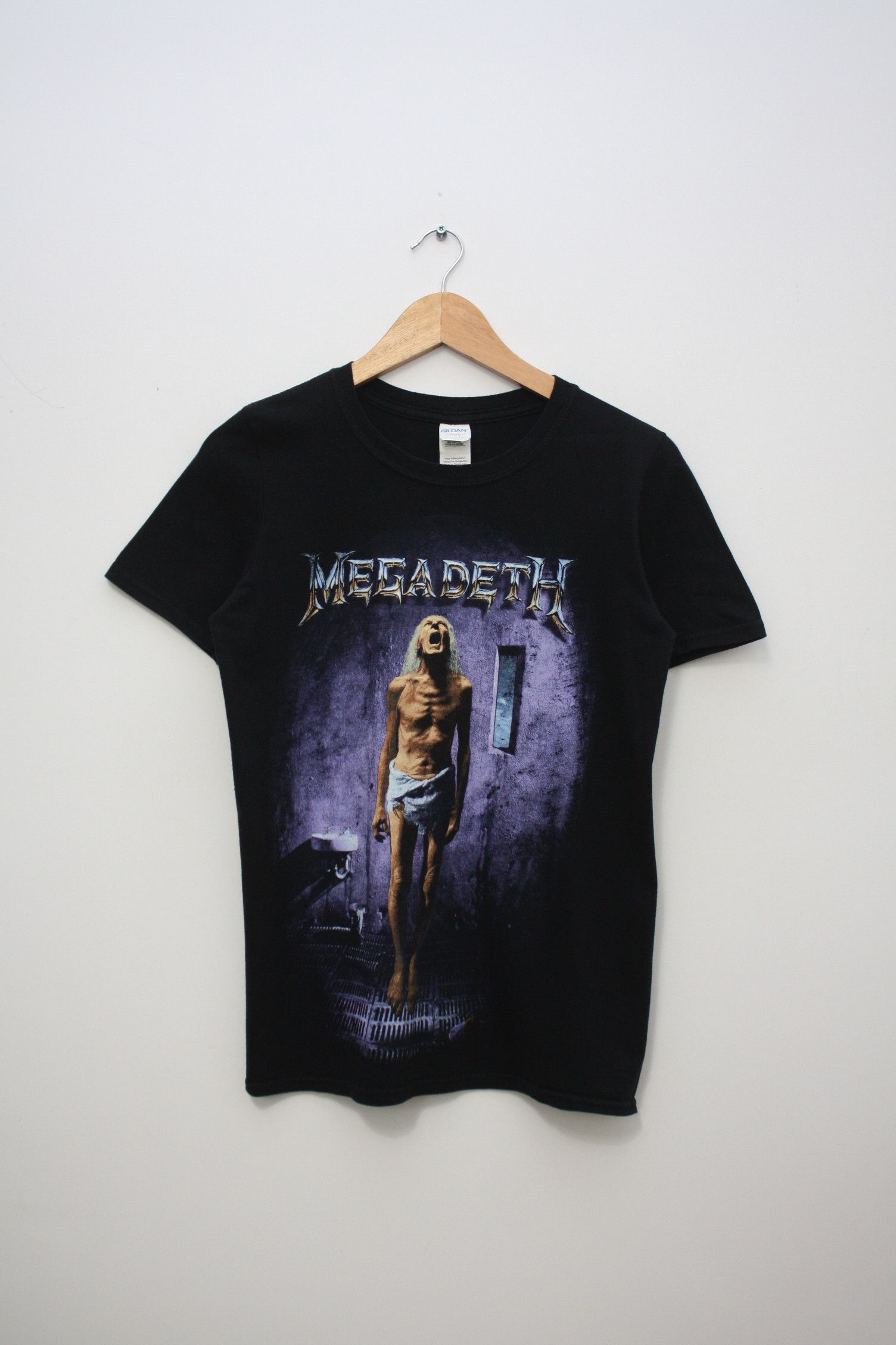 Band Tees Megadeth Black T Shirt Medium Men S Small Hoodie, Sweatshirt | PodTeesHub.com