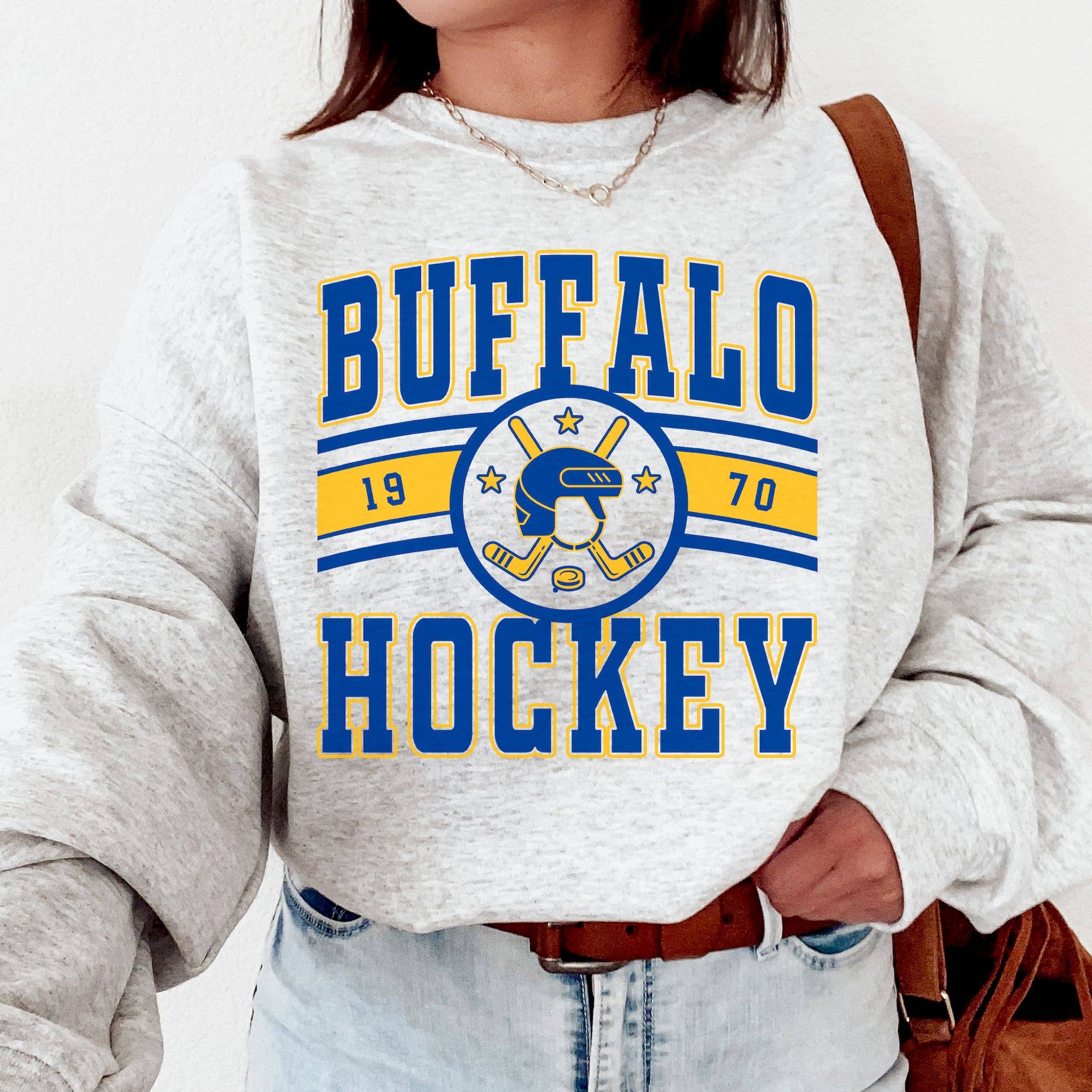 Retro Buffalo Sabres Hockey Fan Sweat Sweatshirt - Vintage S T-Shirts, Hoodie | PodTeesHub.com