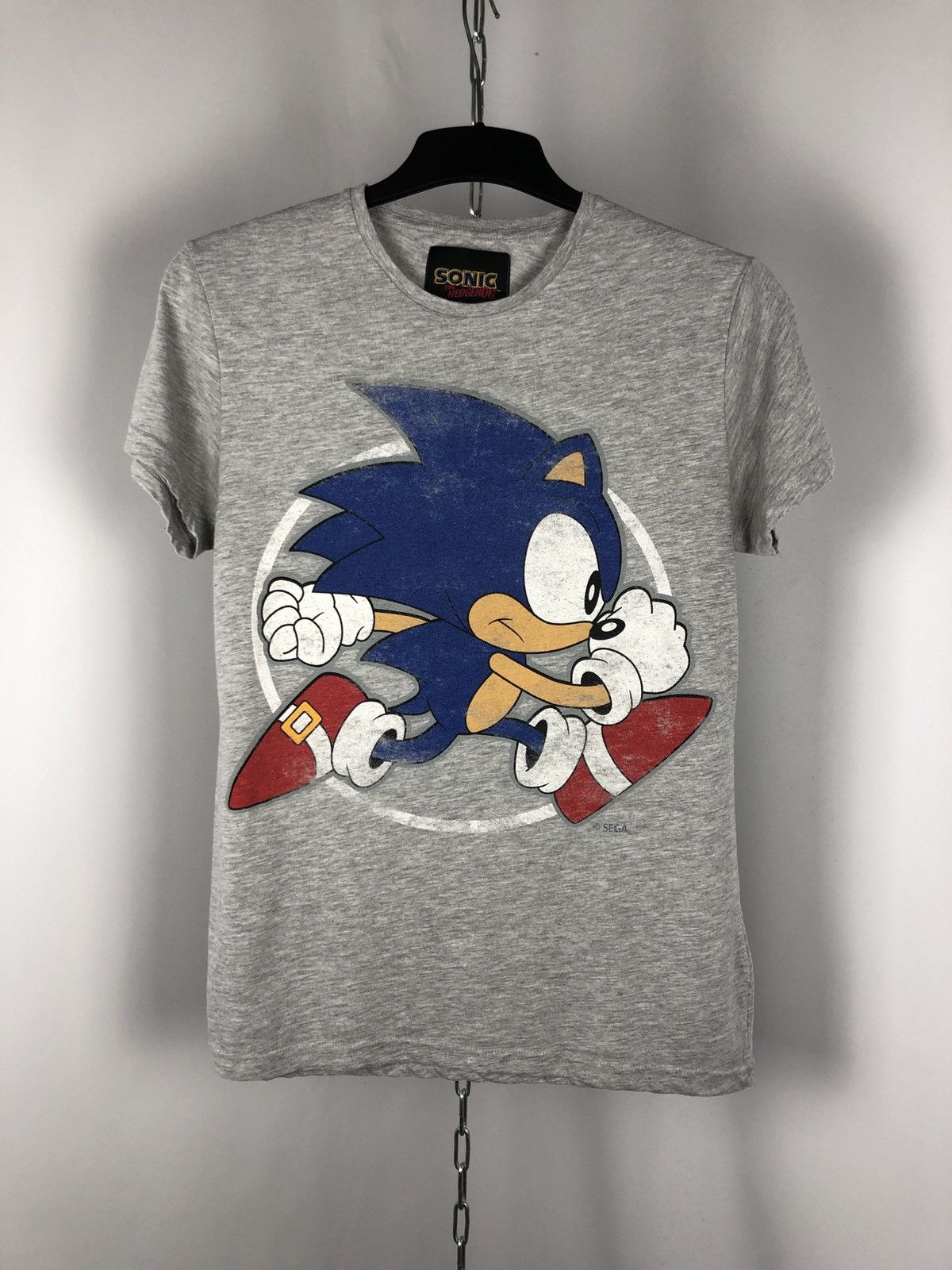 Game Sega Sonic Vintage Gray Size M T-Shirts, Hoodie, Sweatshirt