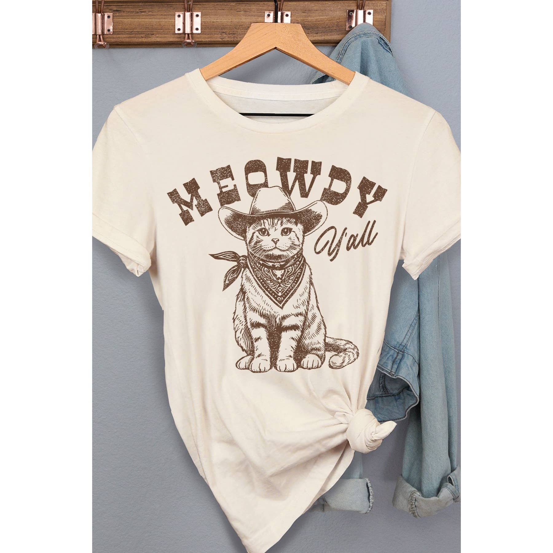 Meowdy Yall Short Sleeve Tee Hoodie, Sweatshirt | PodTeesHub.com