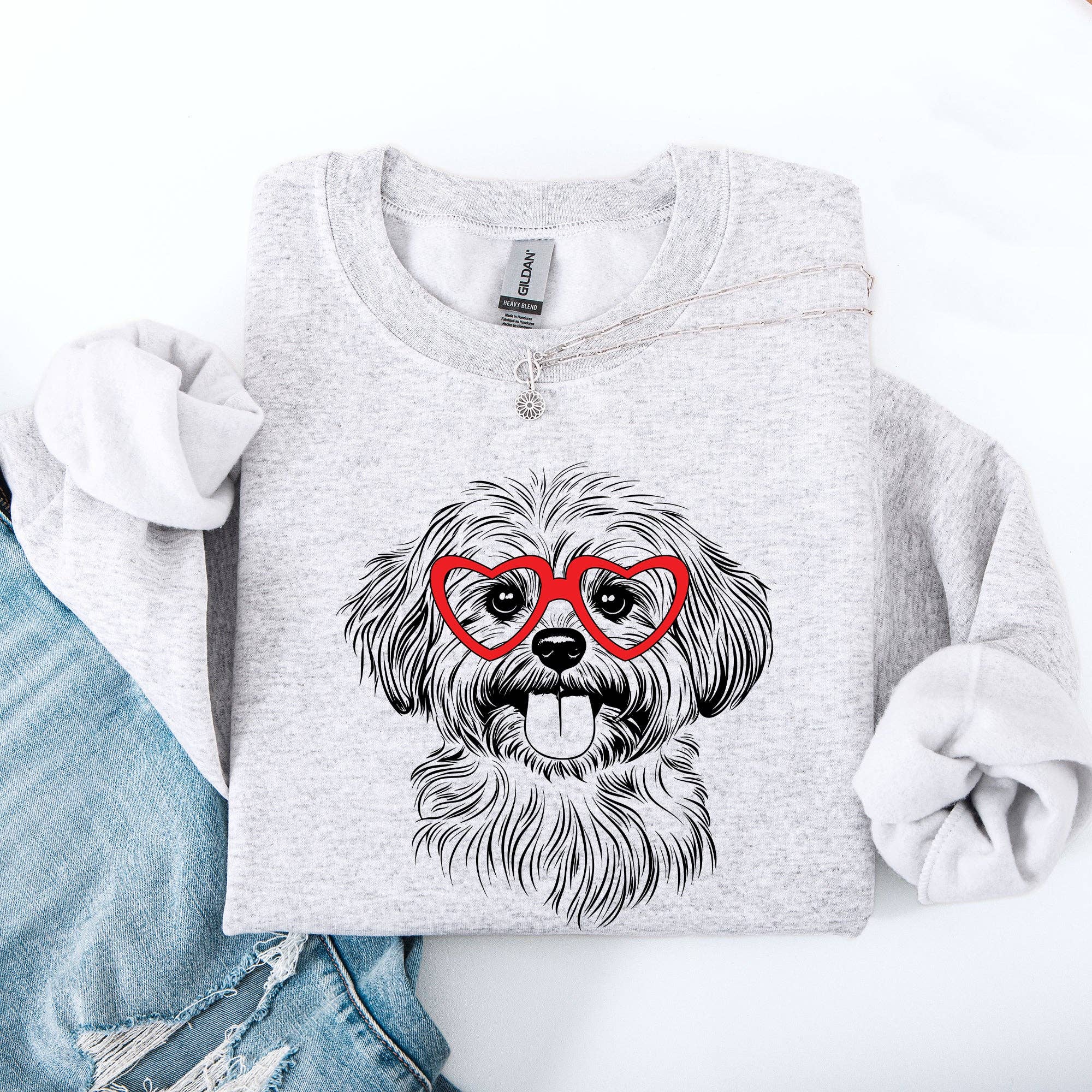 Havanese, Pet, Dog Breed, Valentine's Sweatshirt T-Shirts, Hoodie | PodTeesHub.com