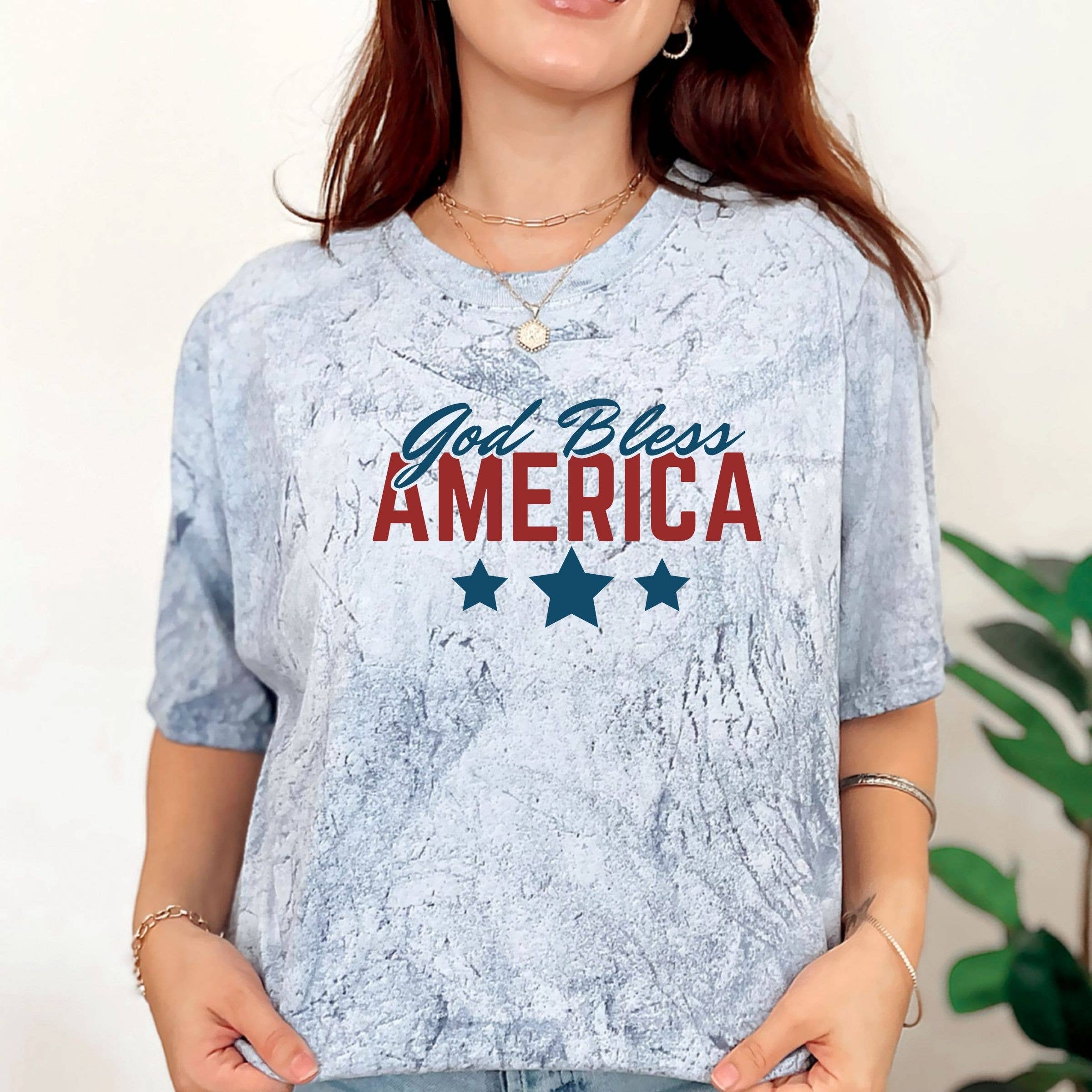 God Bless America Tee - 4Th of July Graphic Tee - Summer Tee Hoodie, Sweatshirt | PodTeesHub.com