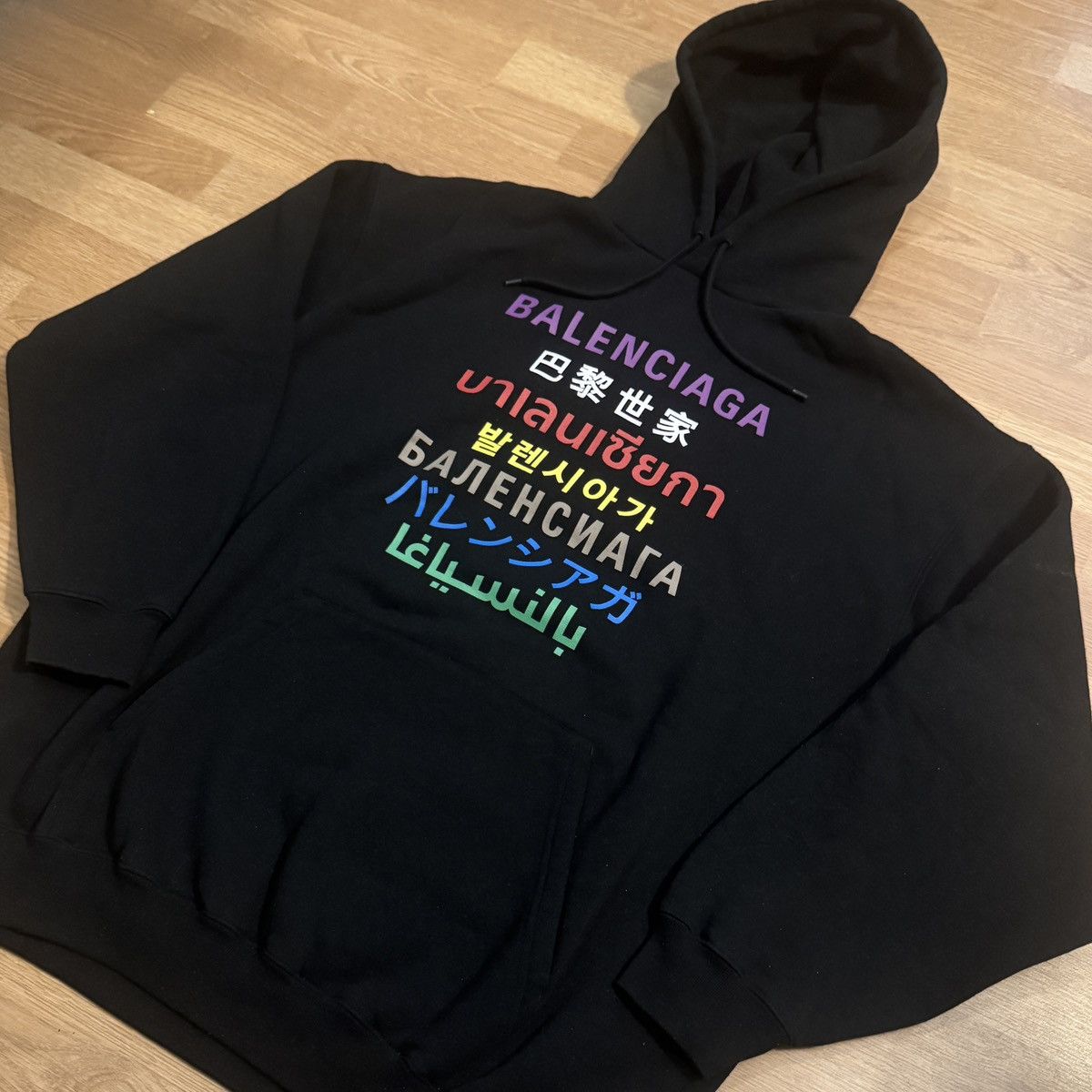 Balenciaga Languages Hoodie Oversized Fw20 T-Shirts, Sweatshirt | PodTeesHub.com
