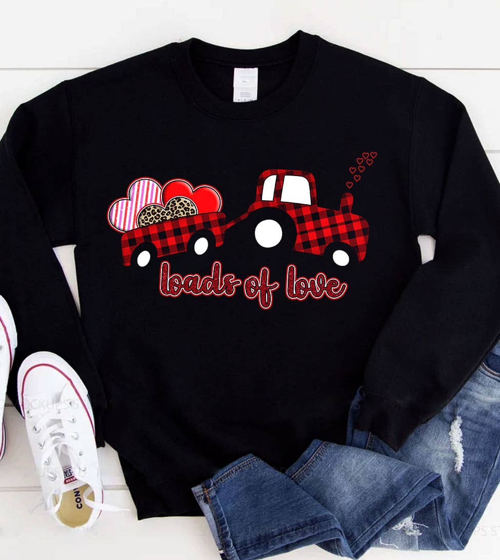 Loads of Love - Valentine's Day Cute Sweet Love Sweatshirt T-Shirts, Hoodie | PodTeesHub.com