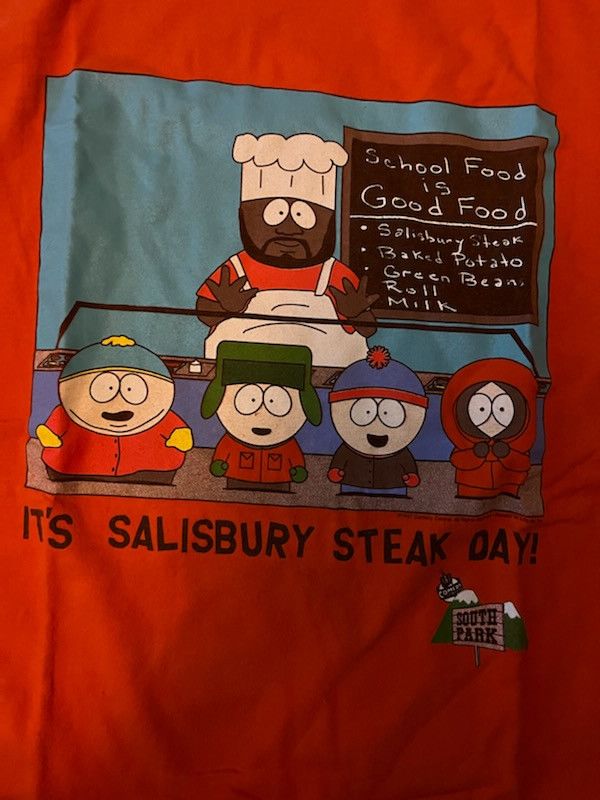 Vintage South Park Salisbury Steak Day T Shirt W Chef Hoodie, Sweatshirt | PodTeesHub.com