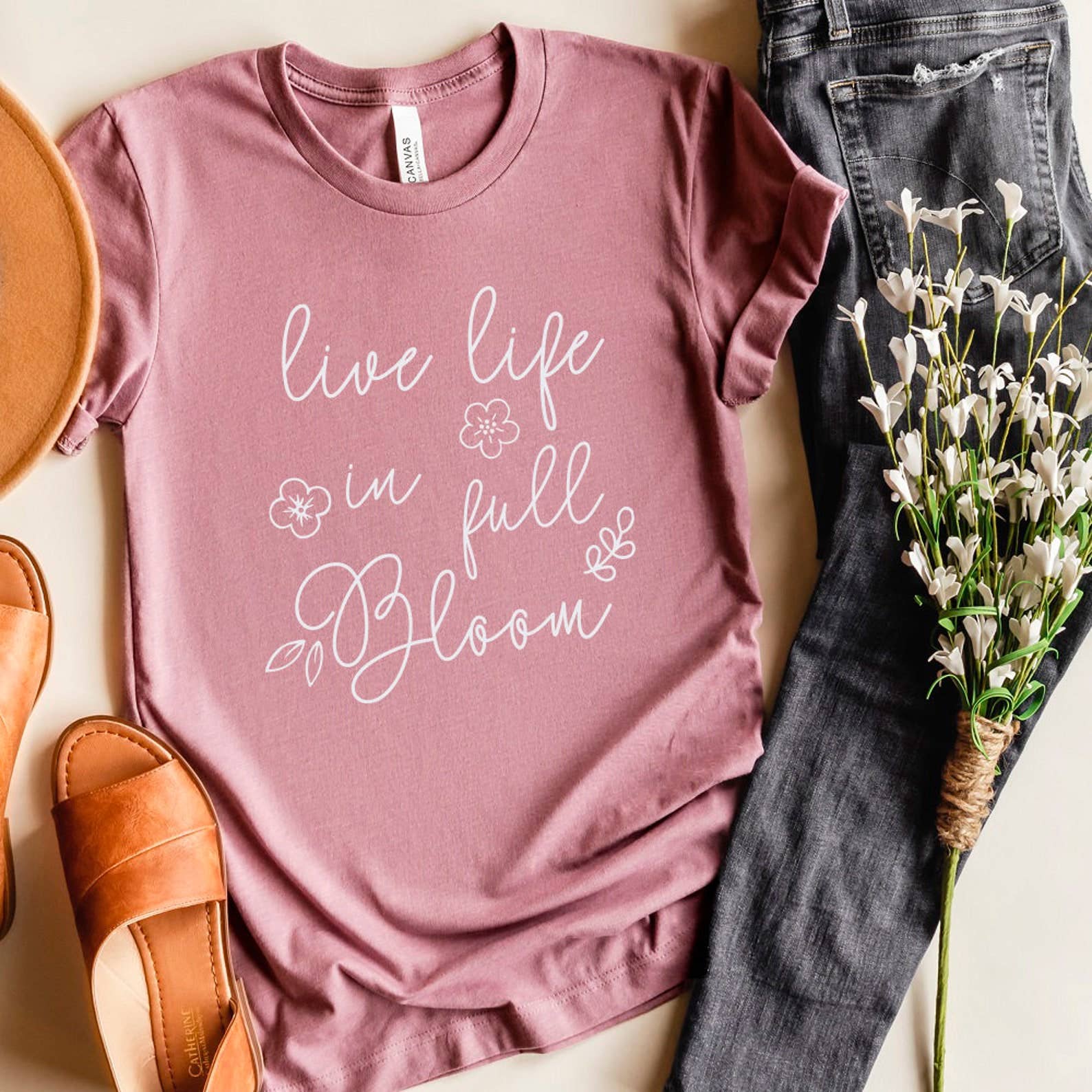 Live Life in Full Bloom T-Shirt Hoodie, Sweatshirt | PodTeesHub.com