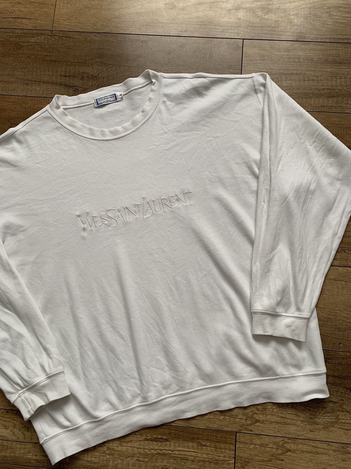 Vintage Yves Saint Laurent Ysl Vintage Sweatshirt Crewneck 90s Logo T-Shirts, Hoodie | PodTeesHub.com