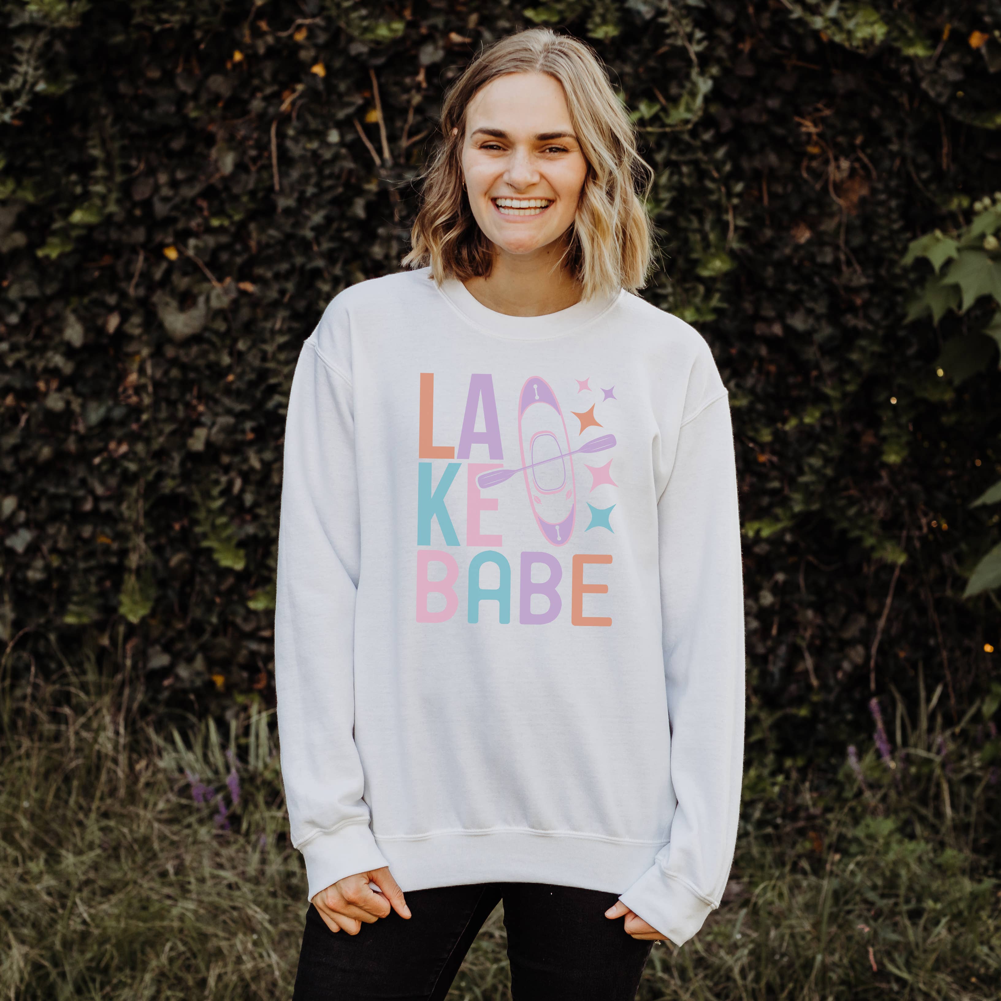Lake Babe Crewneck Sweatshirt | Sizes S-2XL T-Shirts, Hoodie | PodTeesHub.com