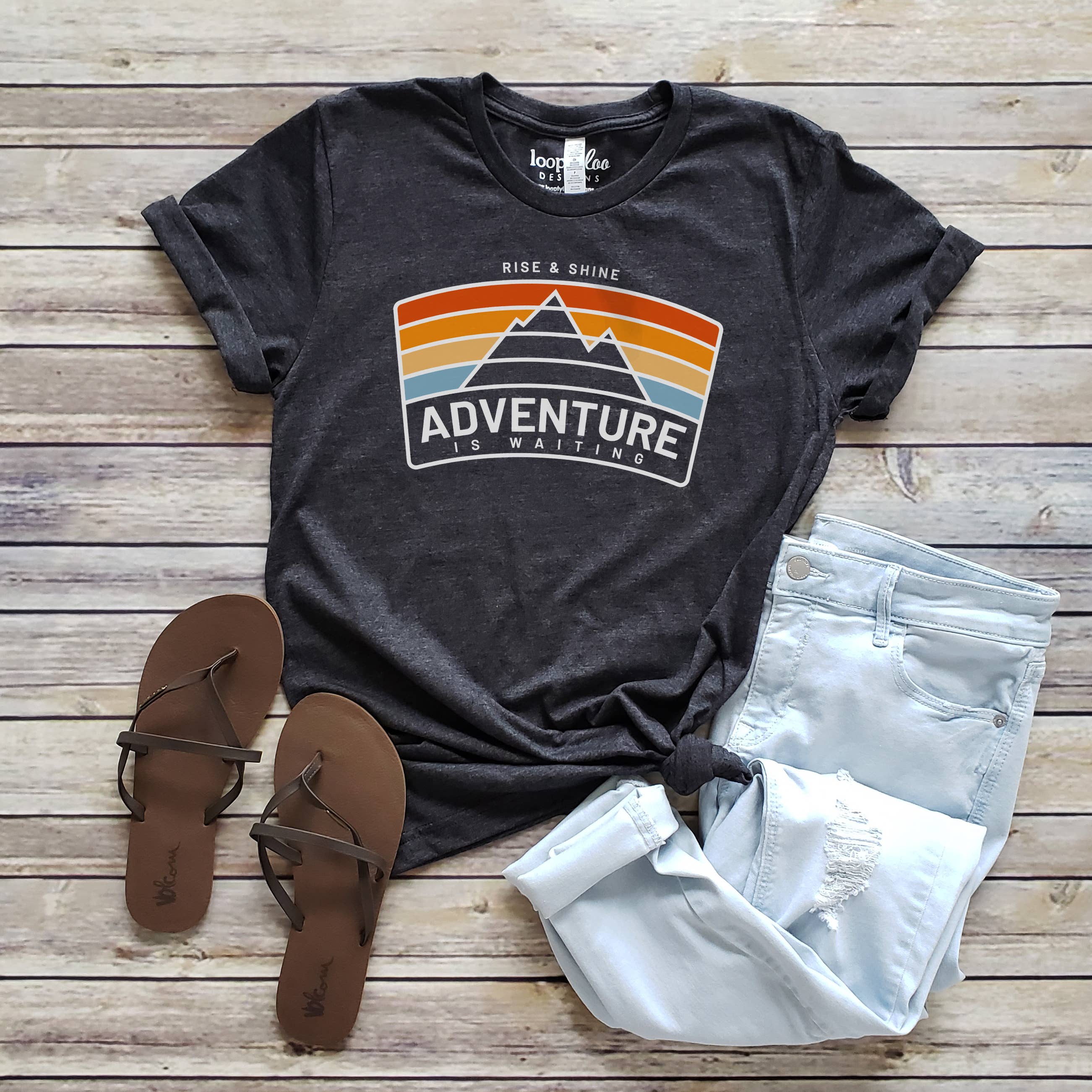 Adventure Is Waiting Tee | Outdoors | Sizes XS-2XL Hoodie, Sweatshirt | PodTeesHub.com