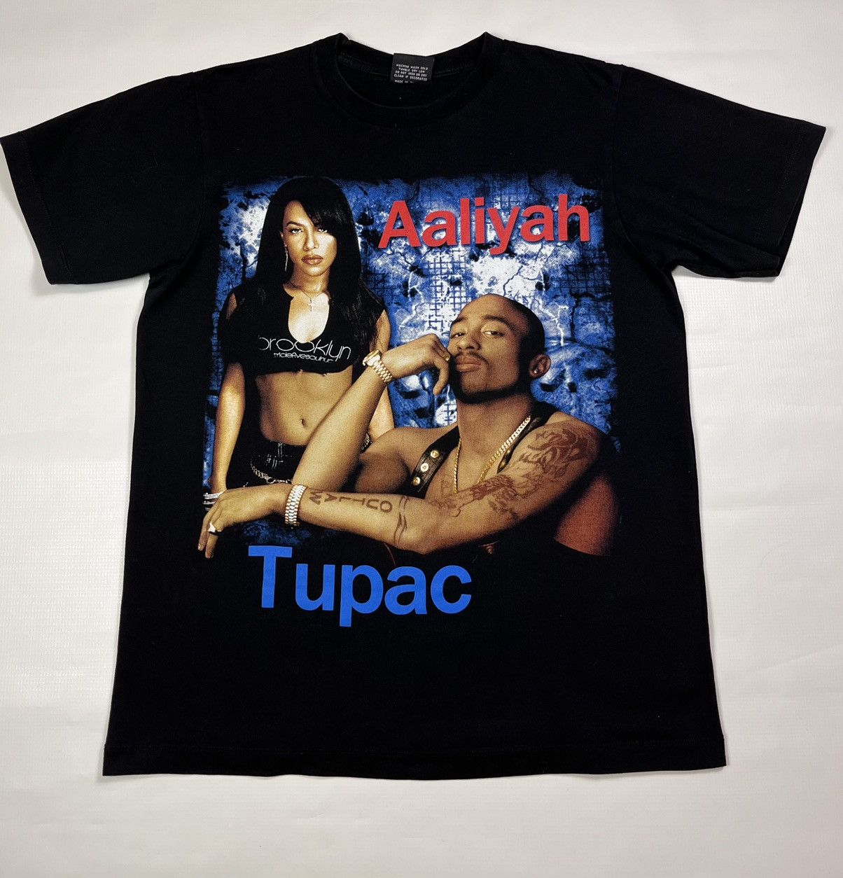 Rap Tees Aaliah X Tupac Tee Hoodie, Sweatshirt | PodTeesHub.com