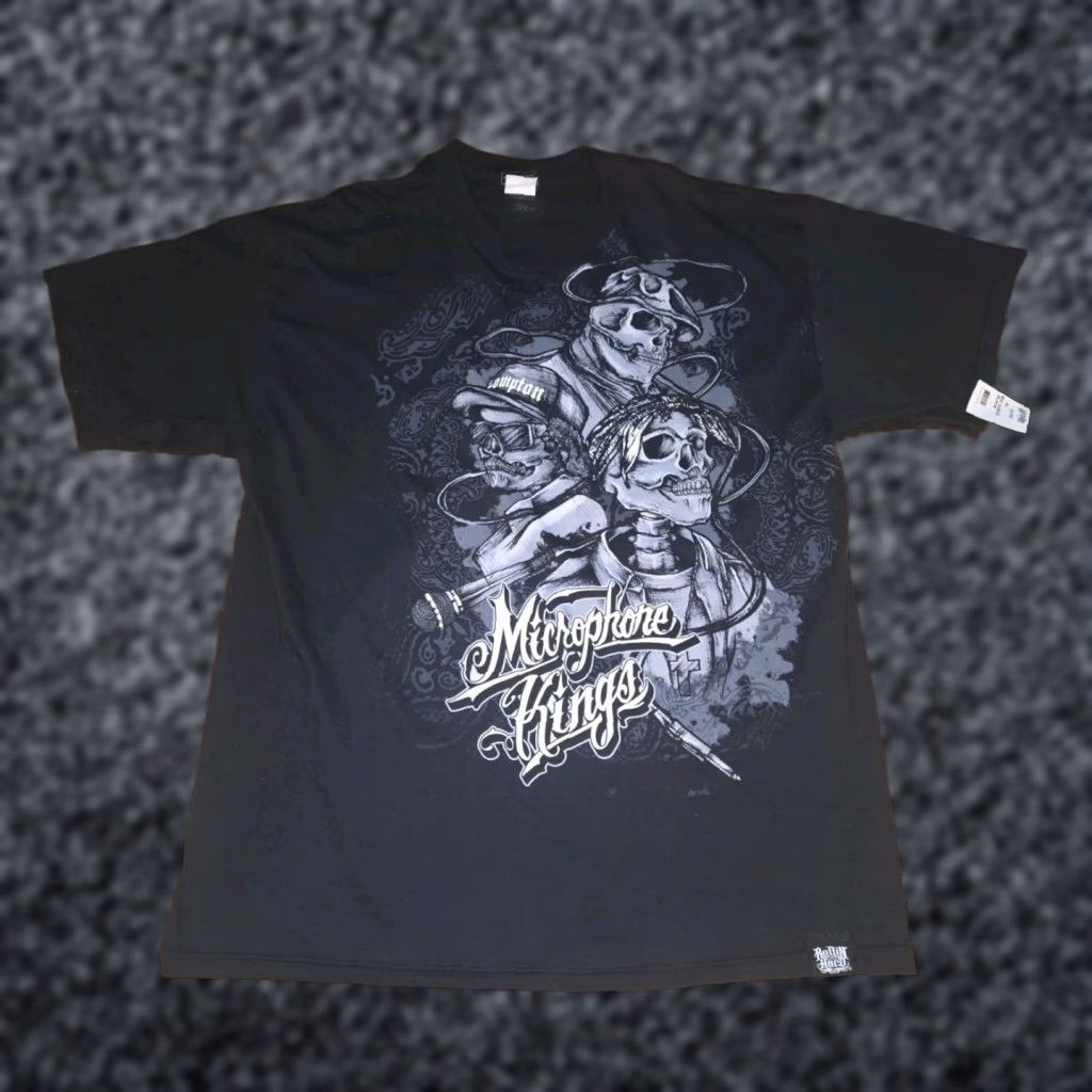 Vintage Rollin Hard T Shirt Xl Black 2 Sided Graphic Print 90s Easy E 2pac Biggy Compton Men Hoodie, Sweatshirt