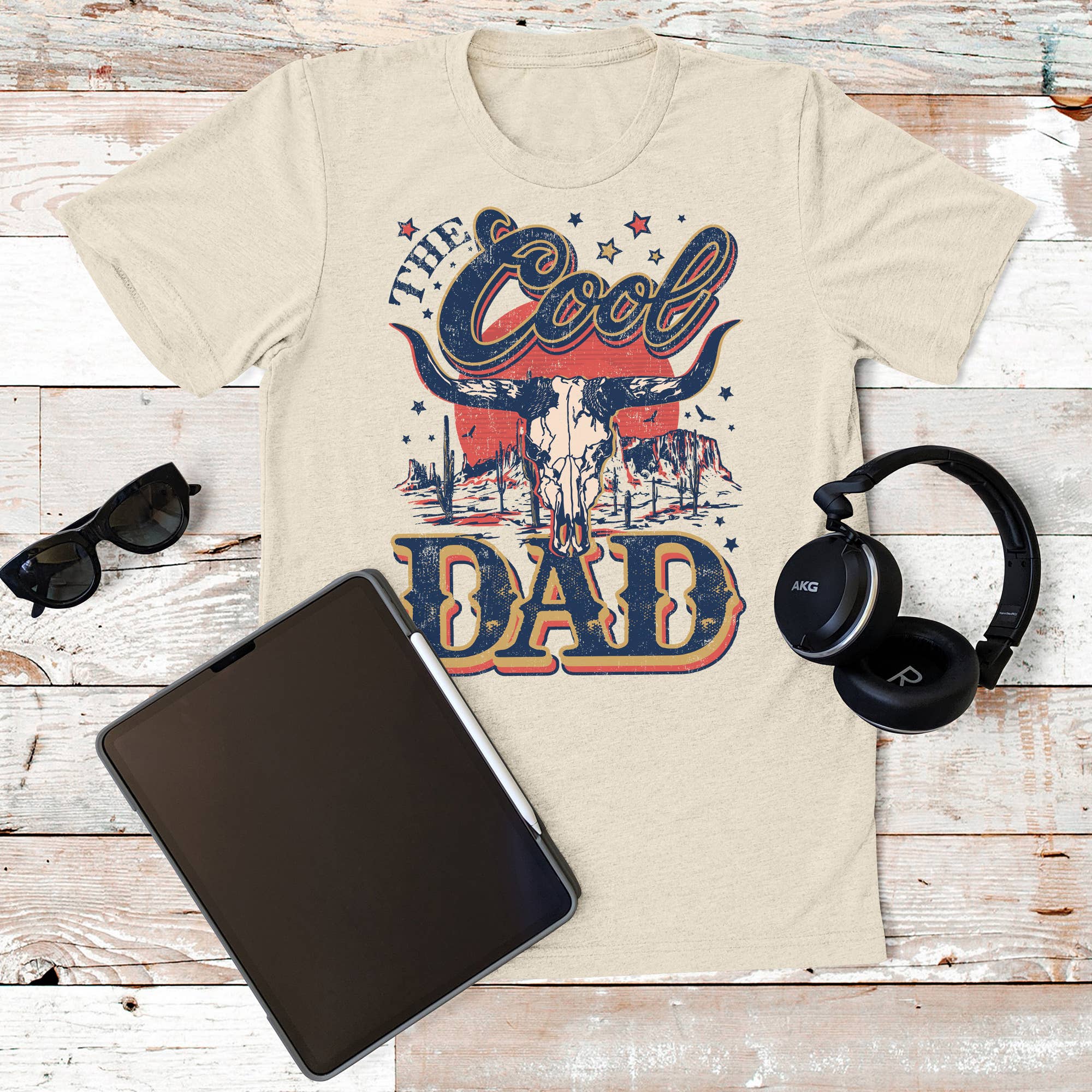 The Cool Dad Father's Day Graphic Tee Hoodie, Sweatshirt | PodTeesHub.com