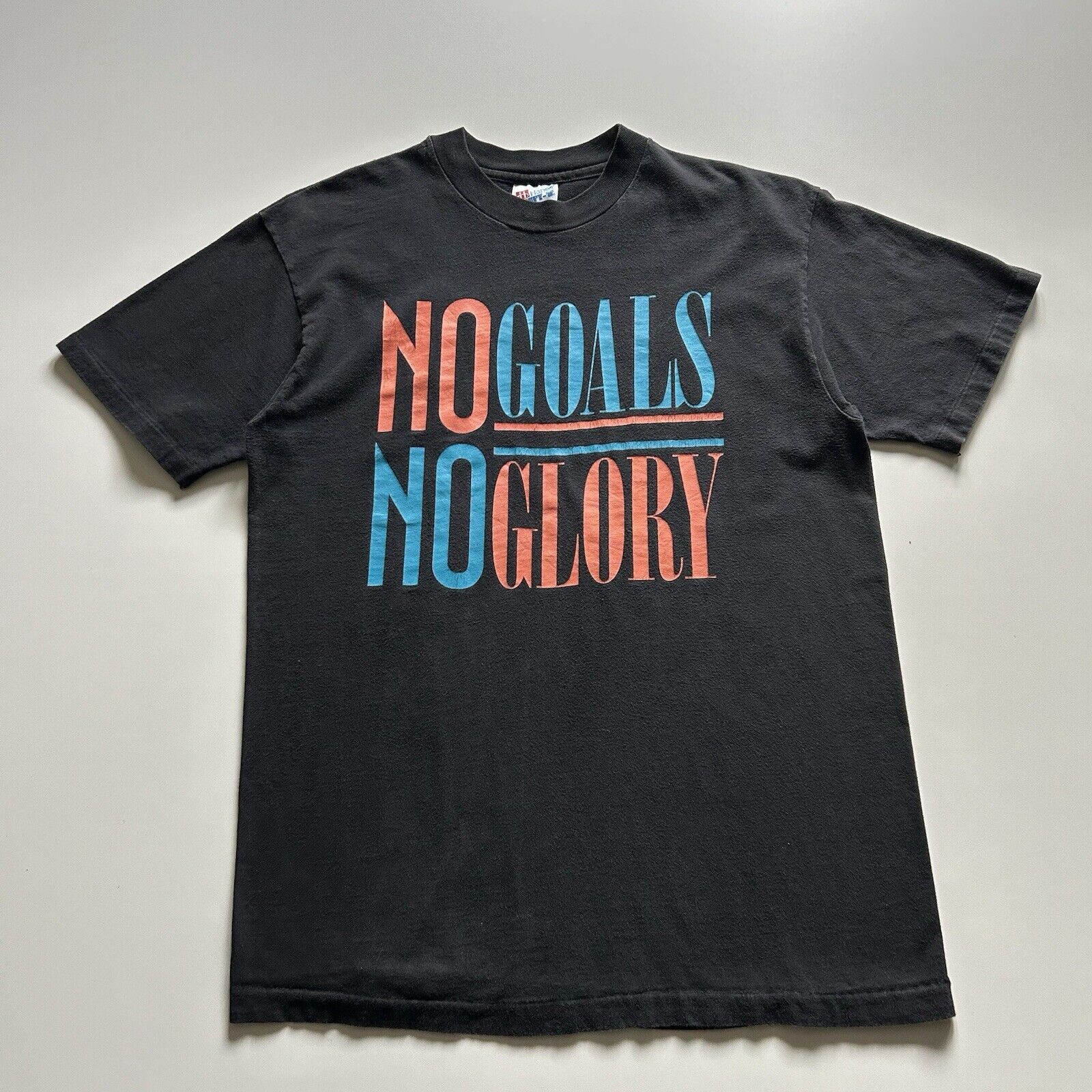 Vintage 90s No Goals No Glory Funny T Shirt Medium Usa Made Hoodie, Sweatshirt | PodTeesHub.com