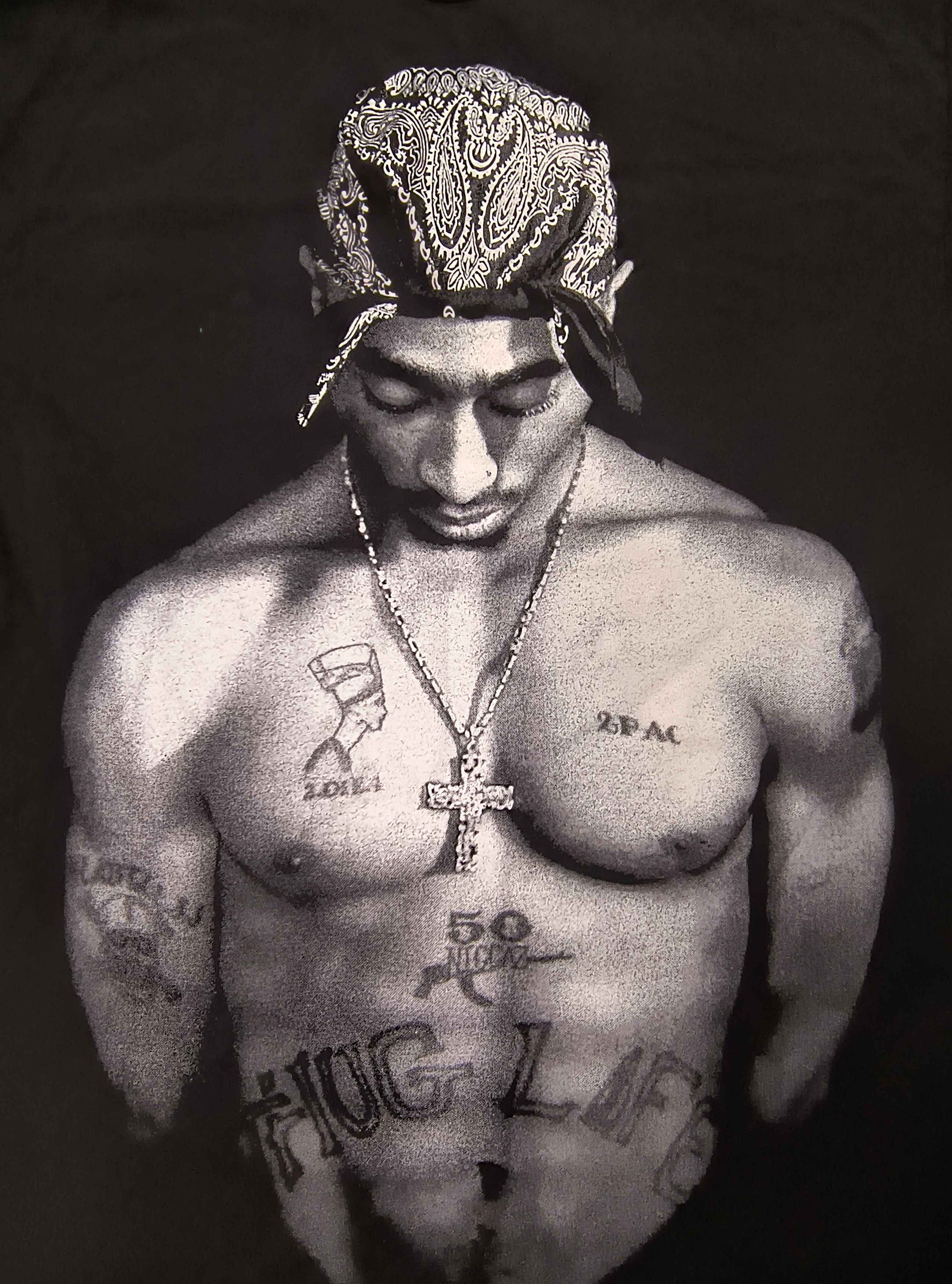Rap Tees Vintage Y2k 2pac Shakur Tee Hoodie, Sweatshirt | PodTeesHub.com