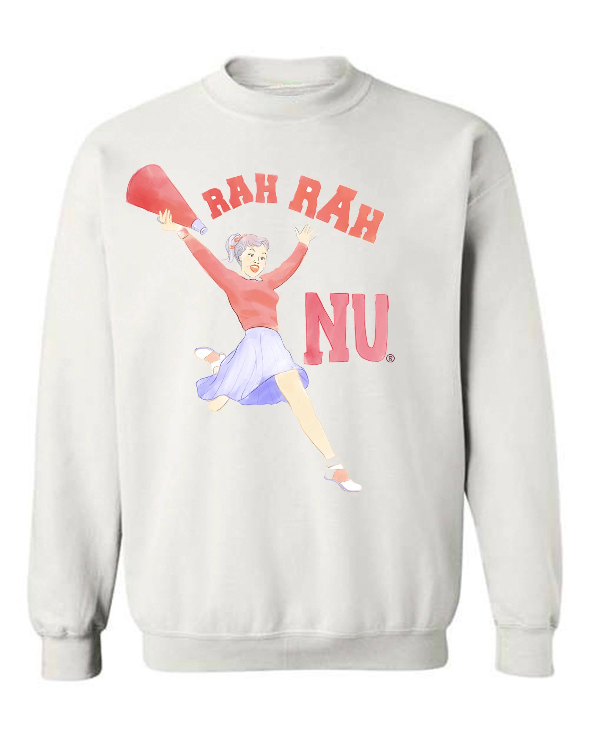 Nebraska Corn Huskers Rah Rah White Sweatshirt T-Shirts, Hoodie | PodTeesHub.com