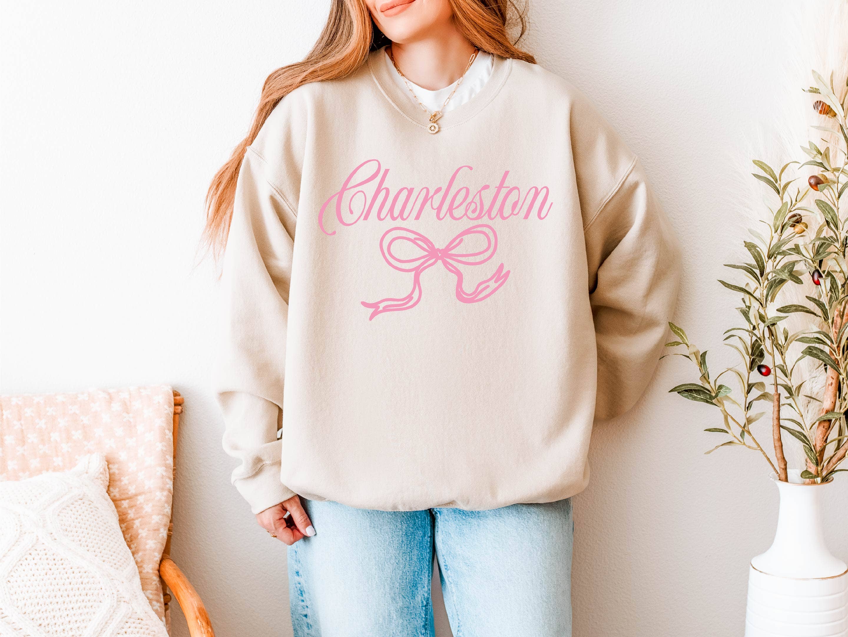 Bow Sweatshirt, Charleston Sweatshirt, Custom City Shirt Hoodie | PodTeesHub.com