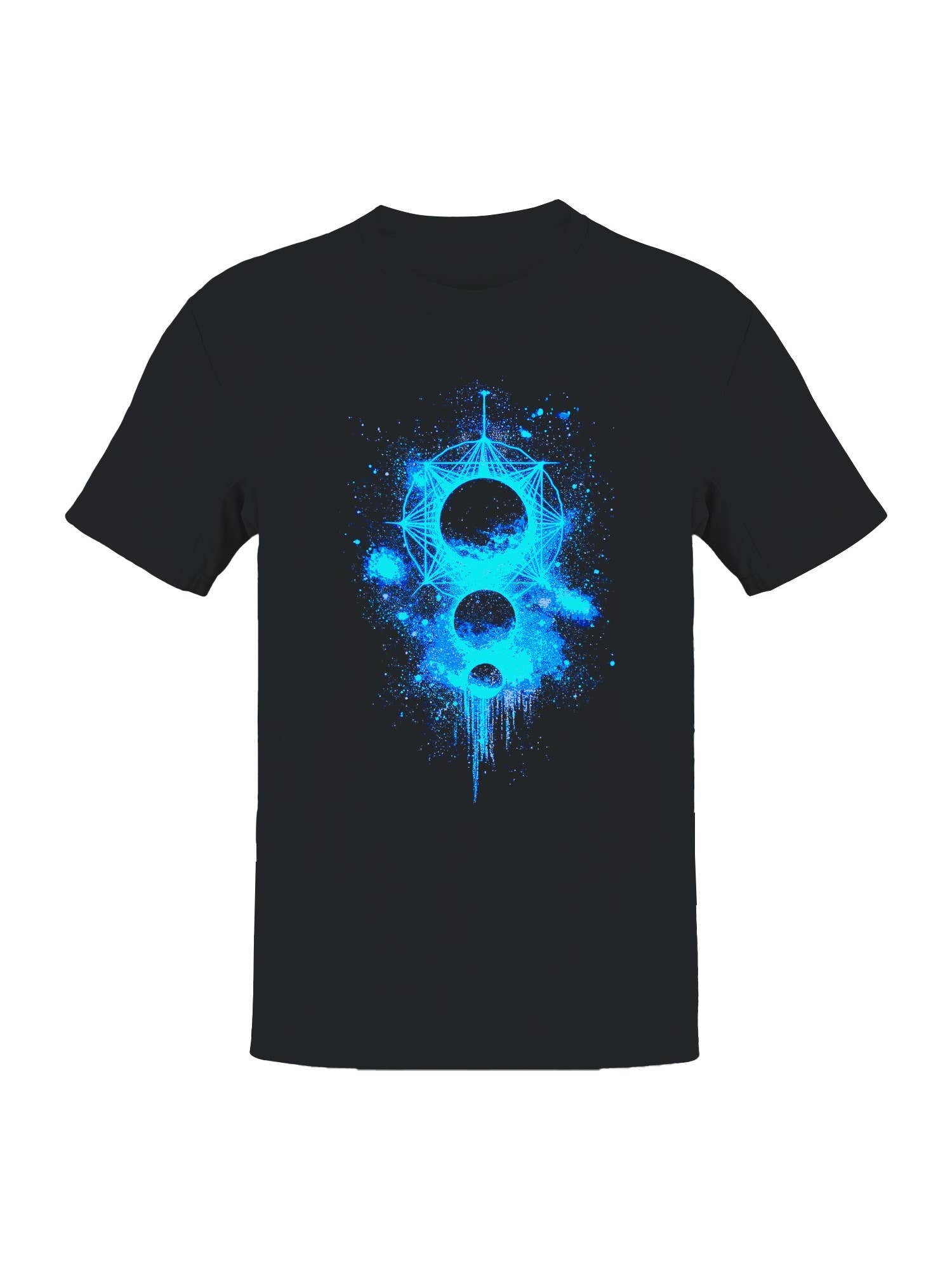 Cosmic Geometric Nebula Art Men's T-Shirt Hoodie, Sweatshirt | PodTeesHub.com